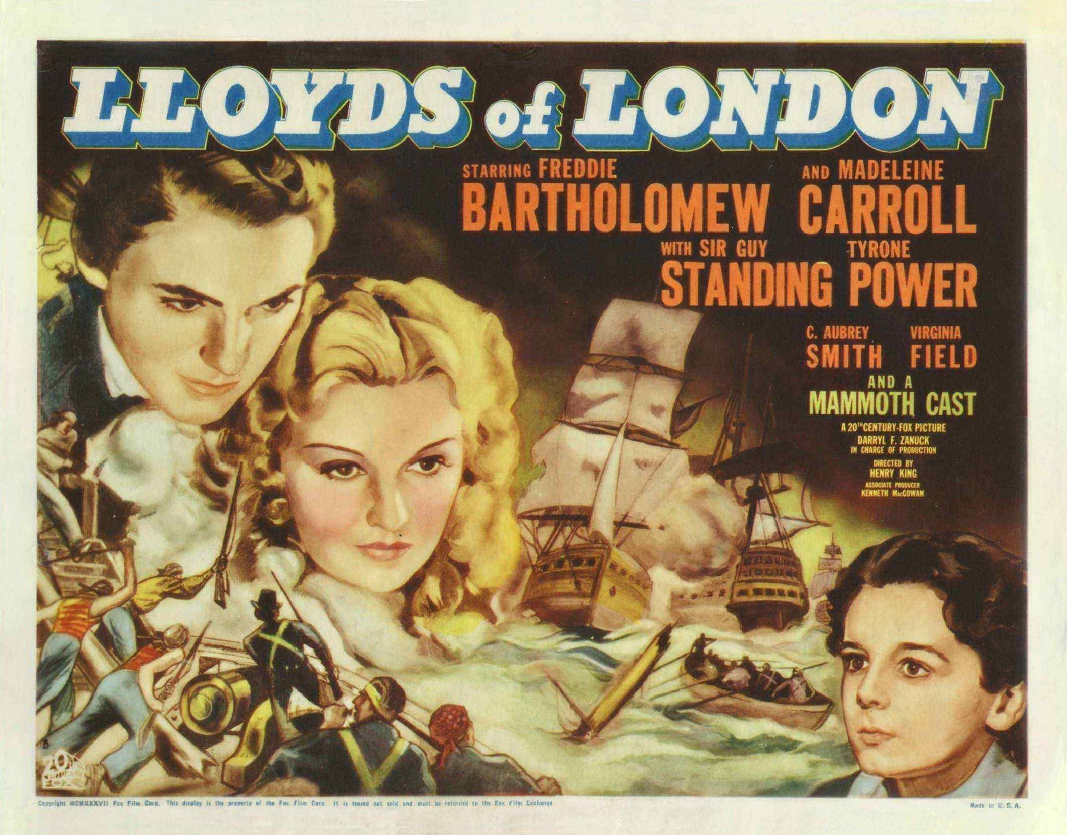 Постер фильма Lloyd's of London