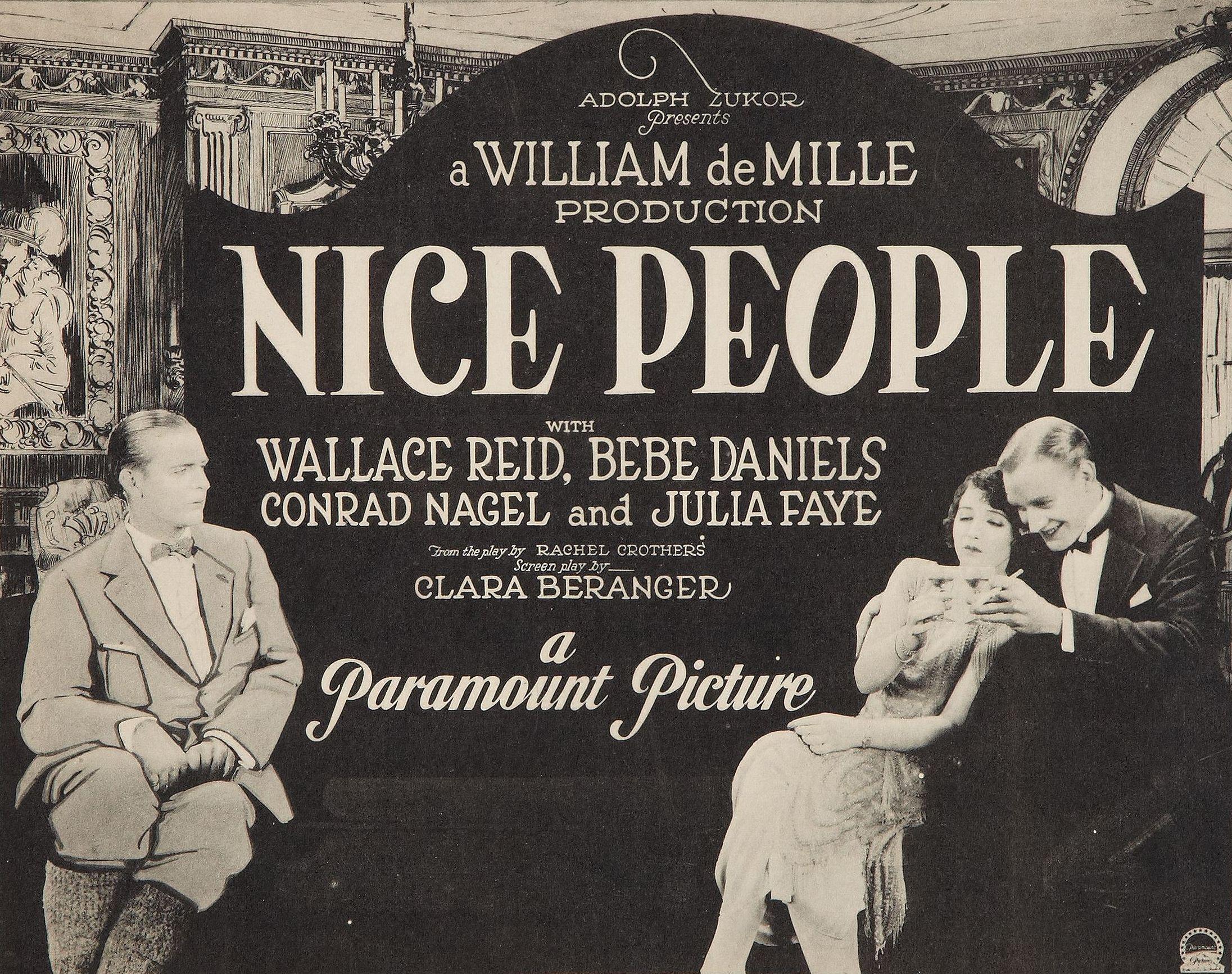 Постер фильма Nice People