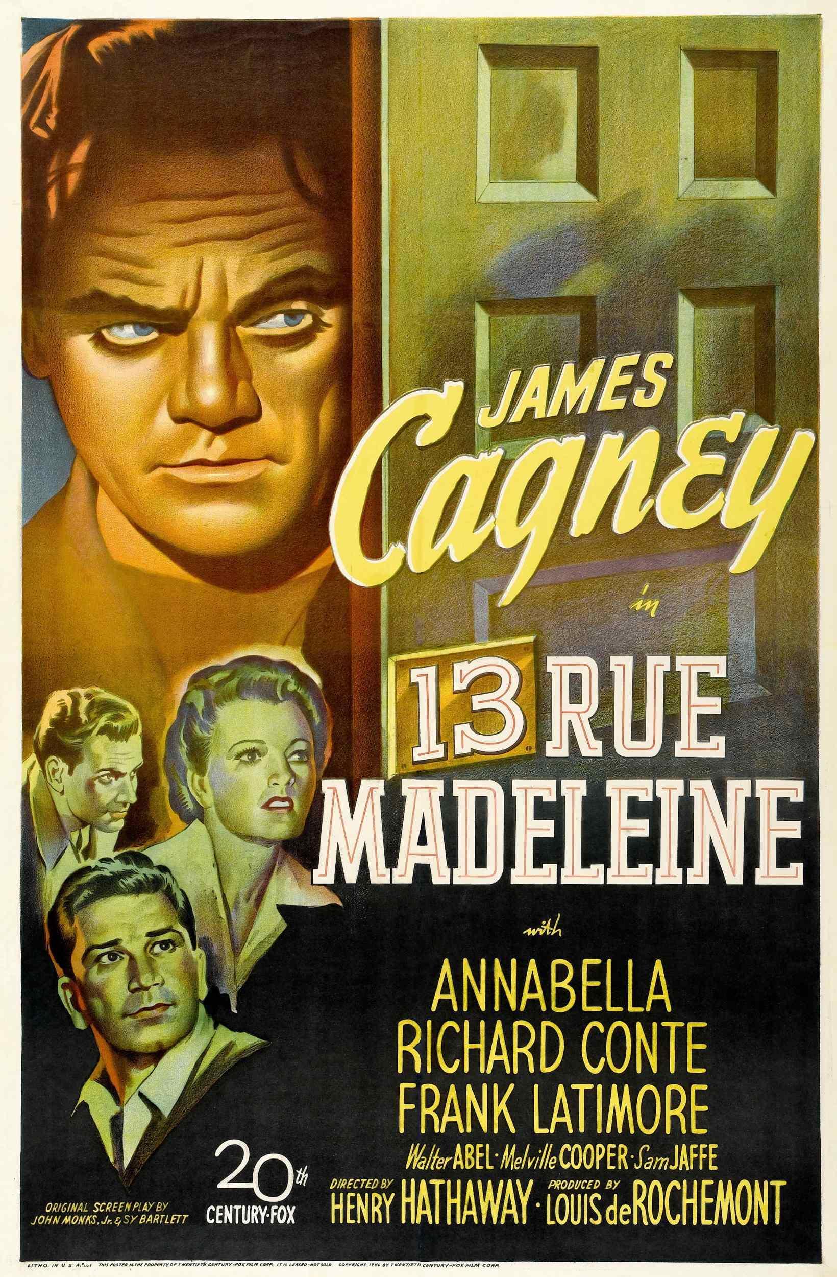 Постер фильма 13 Rue Madeleine