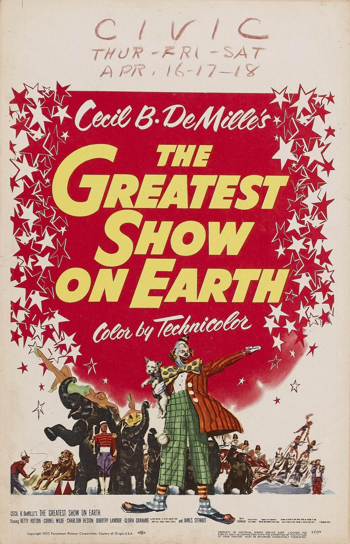 Постер фильма Величайшее шоу мира | Greatest Show on Earth