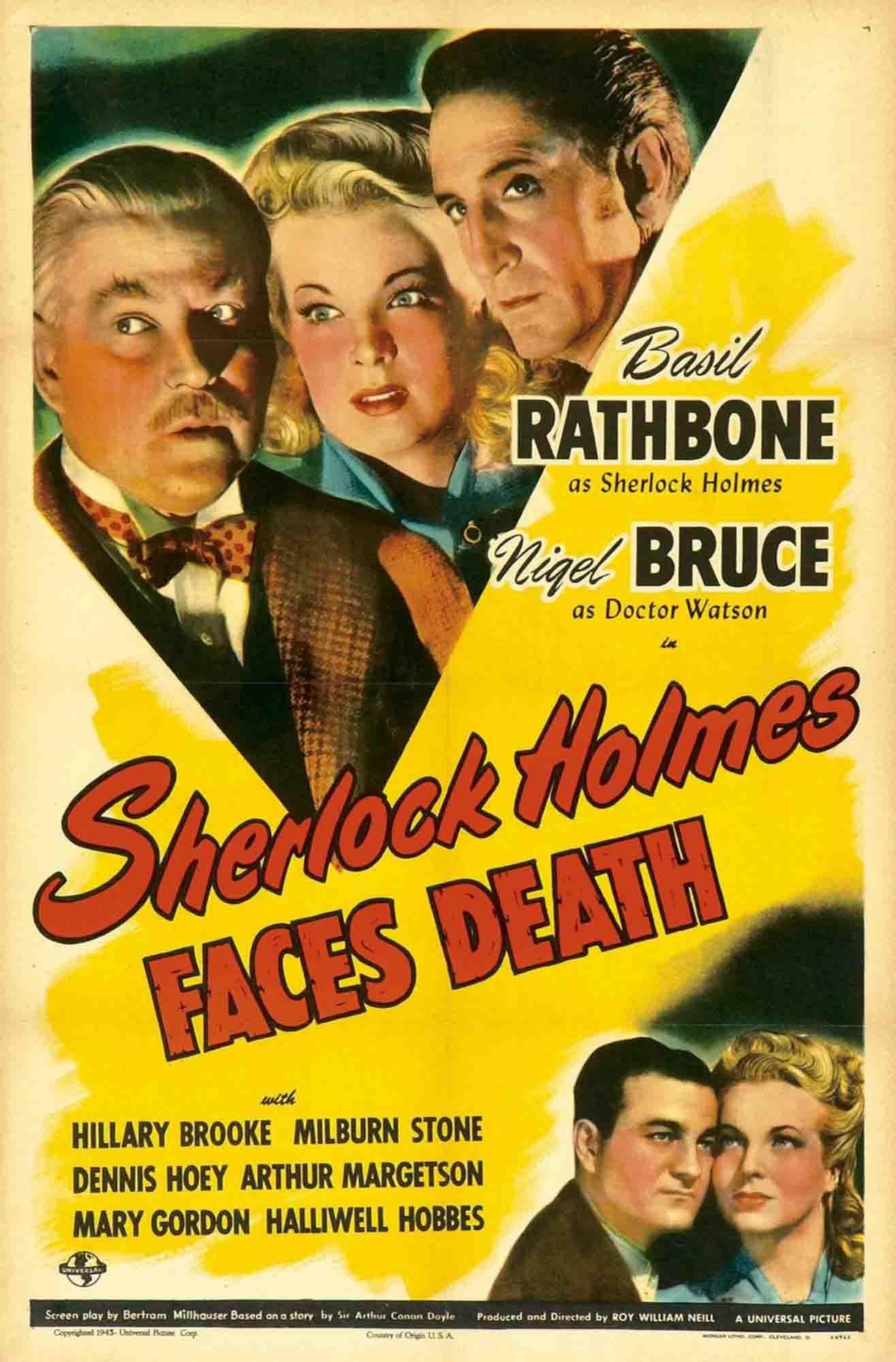 Постер фильма Sherlock Holmes Faces Death