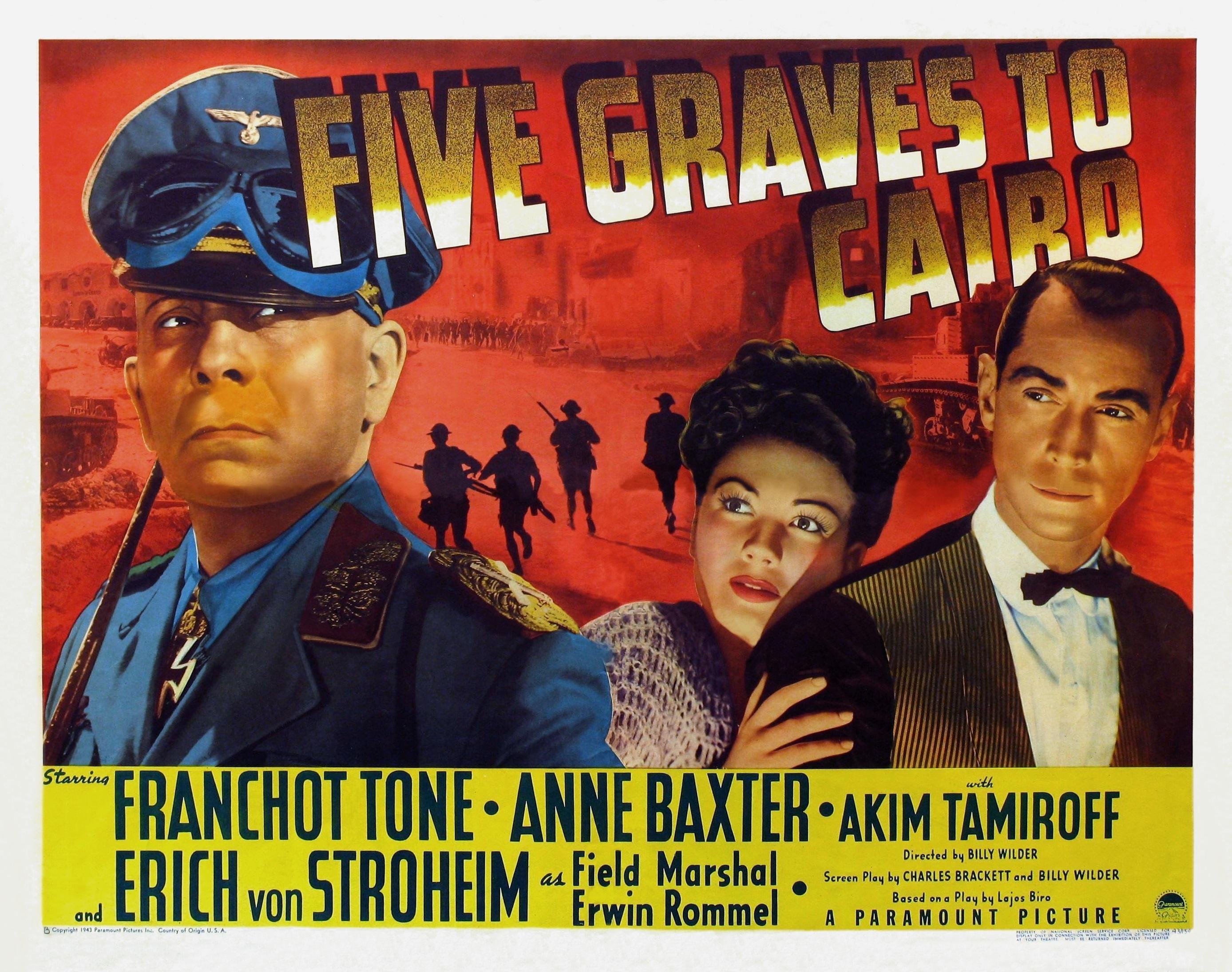 Постер фильма Пять гробниц по пути в Каир | Five Graves to Cairo