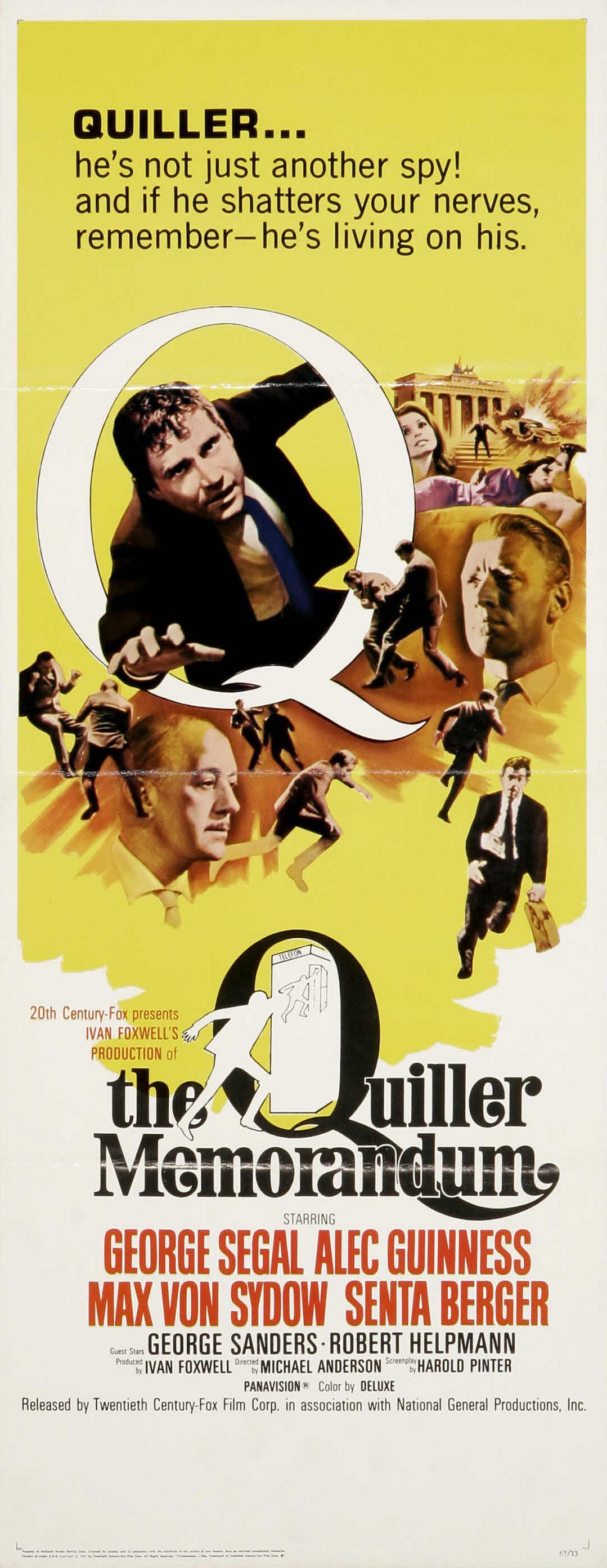 Постер фильма Меморандум Квиллера | Quiller Memorandum