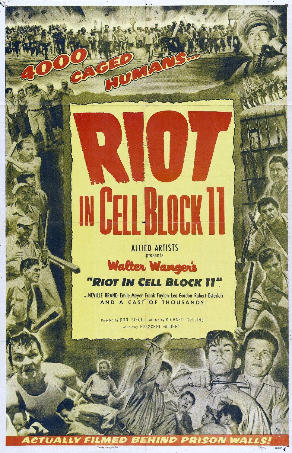 Постер фильма Бунт в тюремном блоке №11 | Riot in Cell Block 11