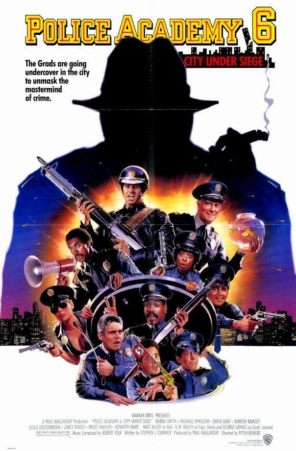 Постер фильма Полицейская академия: Город в осаде | Police Academy 6: City Under Siege