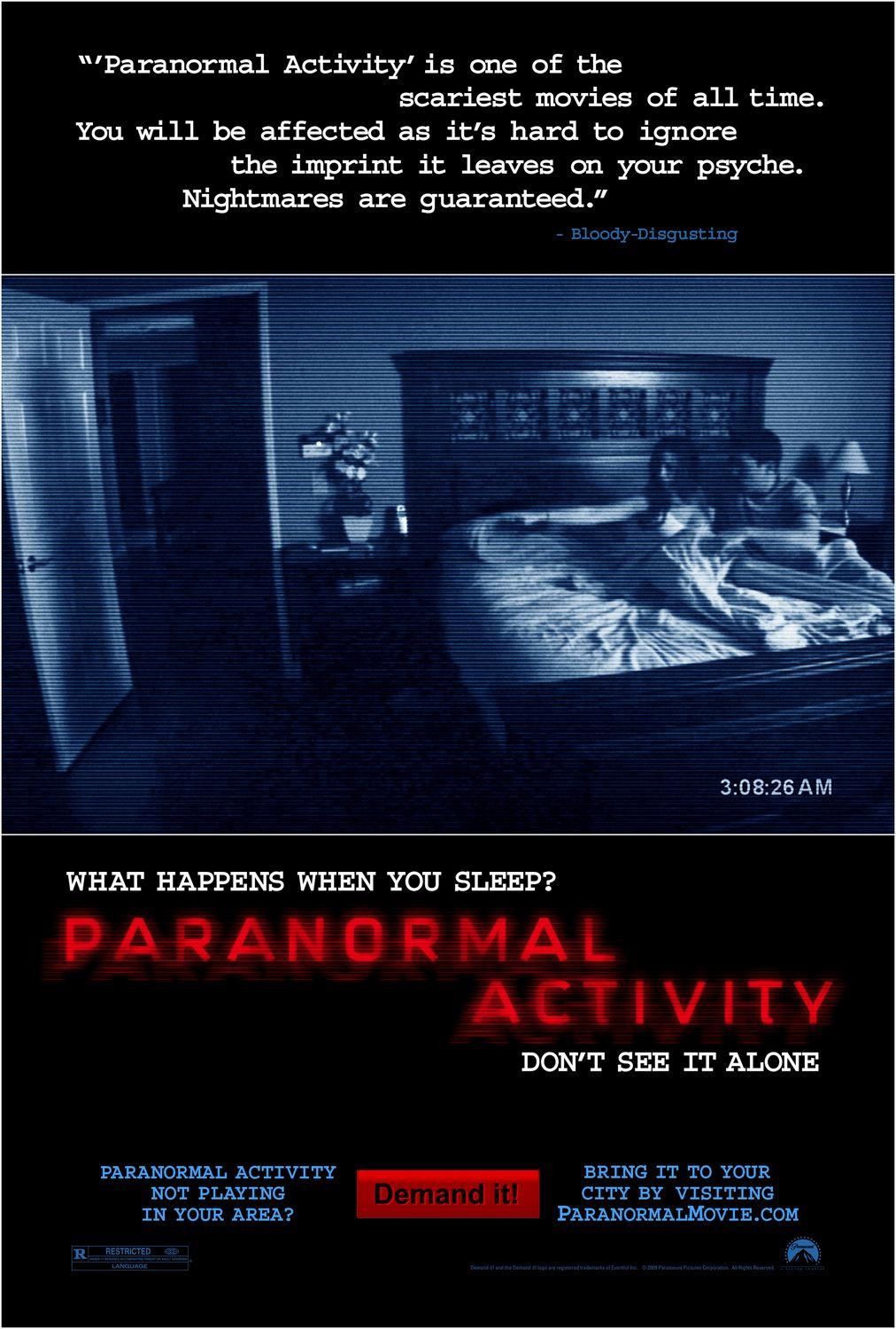 Постер фильма Паранормальное явление | Paranormal Activity