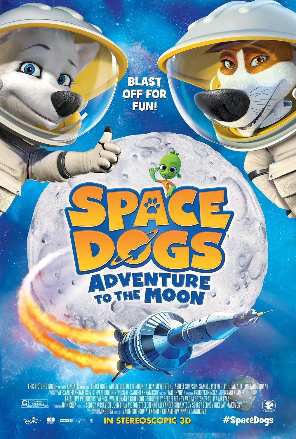 Постер фильма Белка и Стрелка: Лунные приключения | Space Dogs Adventure to the Moon