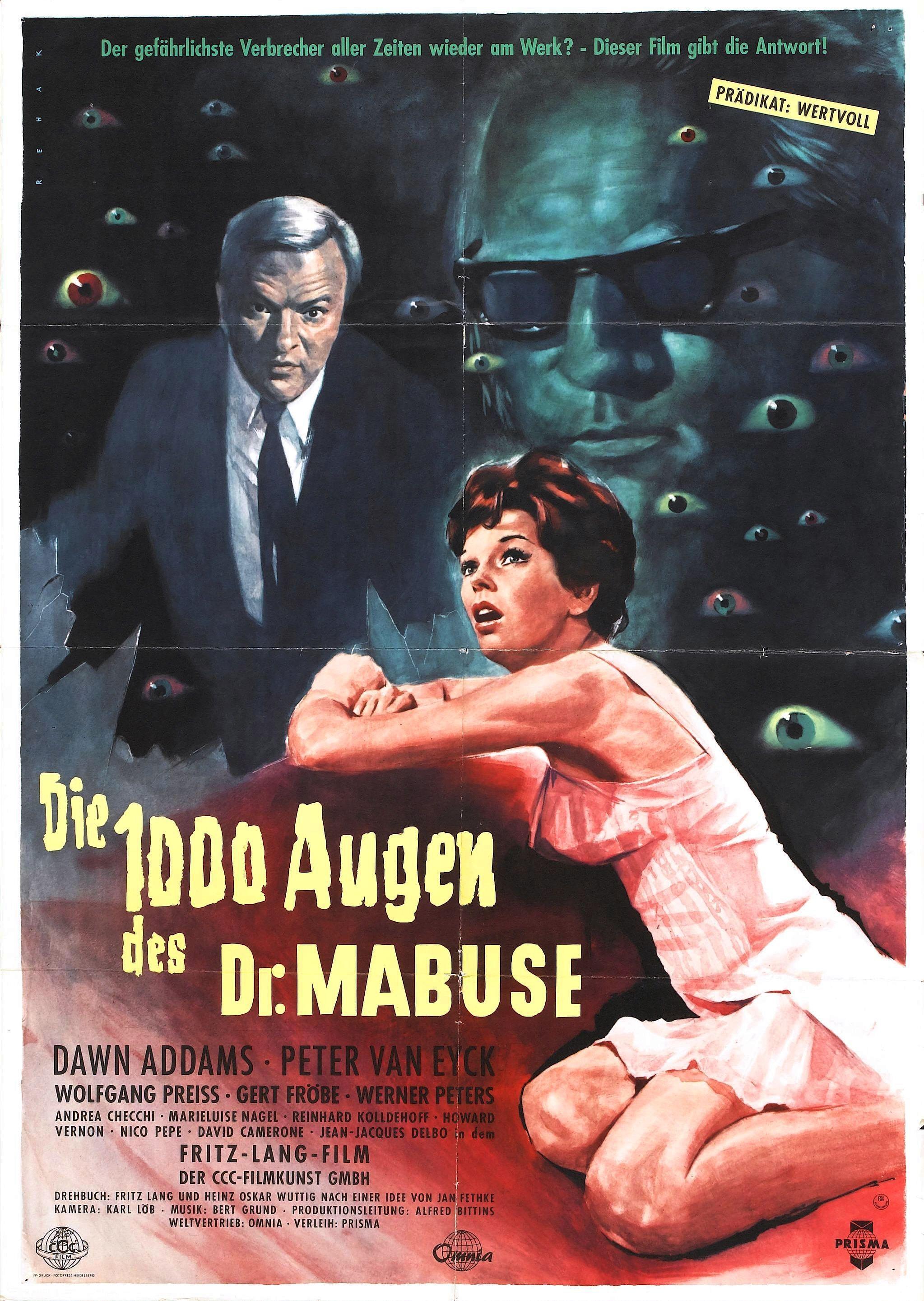 Постер фильма Тысяча глаз доктора Мабузе | 1000 Augen des Dr. Mabuse