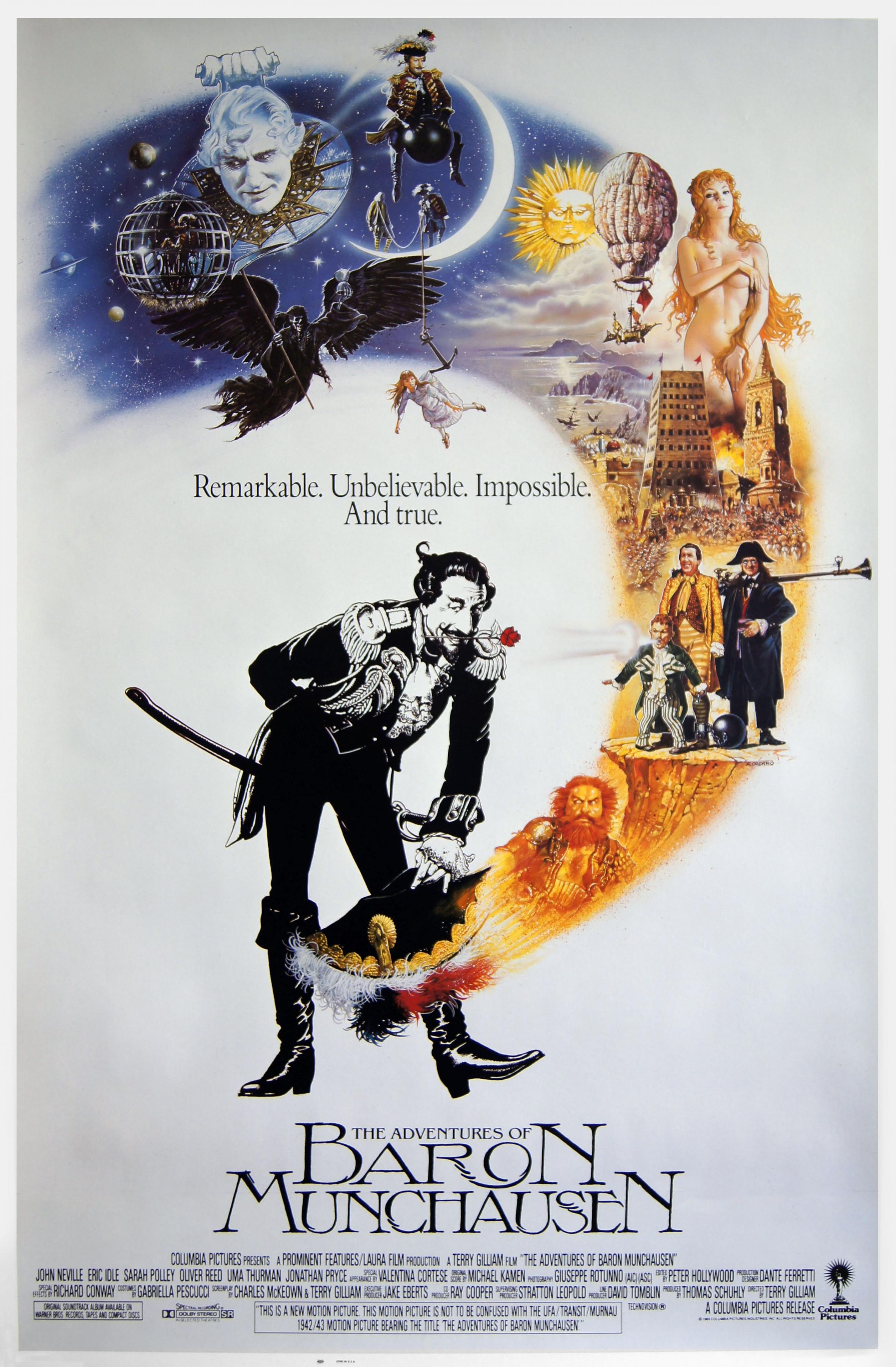 Постер фильма Приключения барона Мюнхгаузена | Adventures of Baron Munchausen