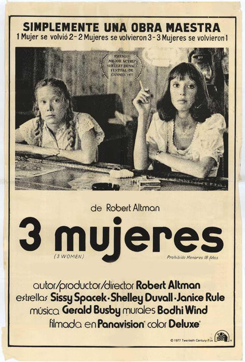 Постер фильма 3 женщины | 3 Women