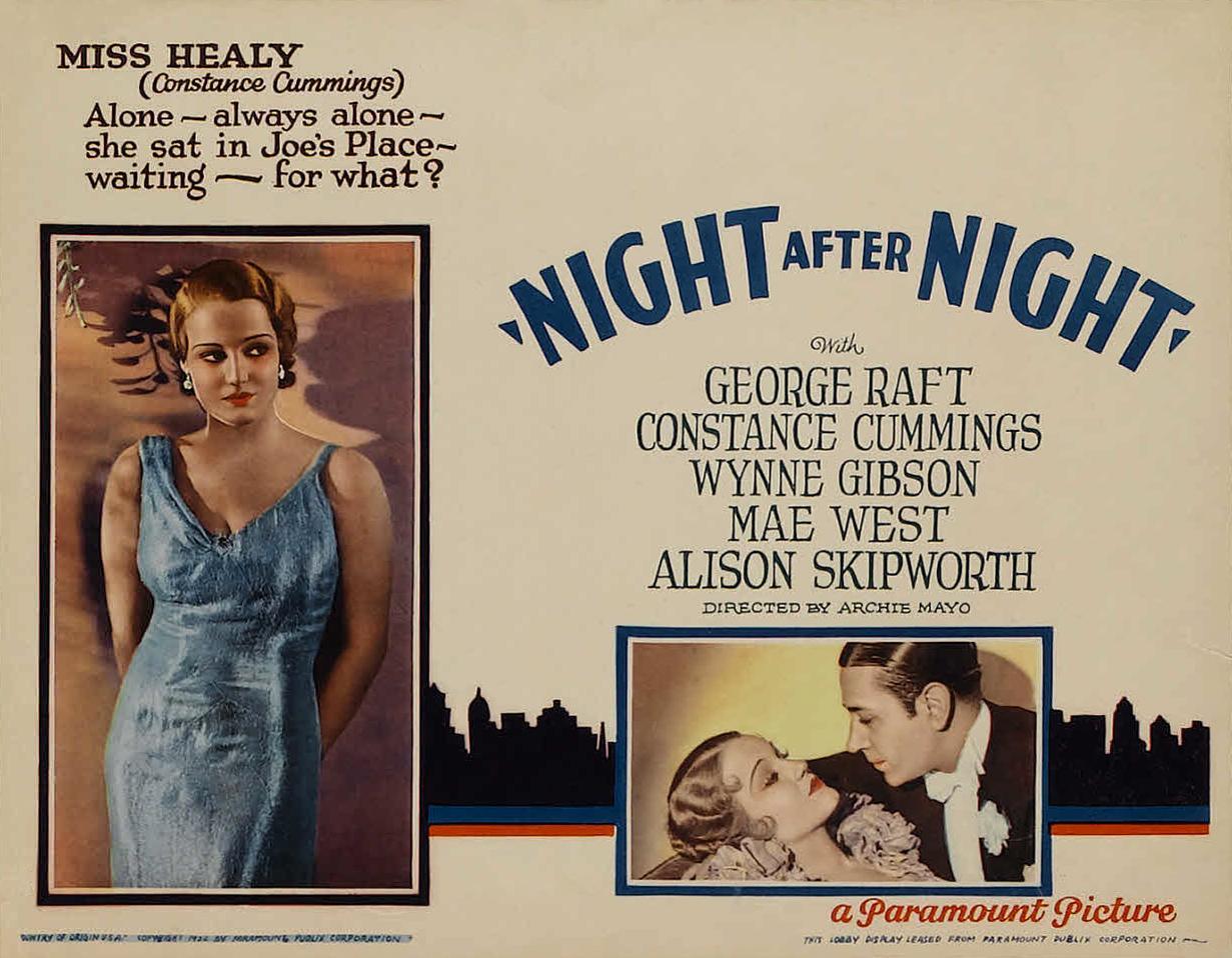 Постер фильма Night After Night