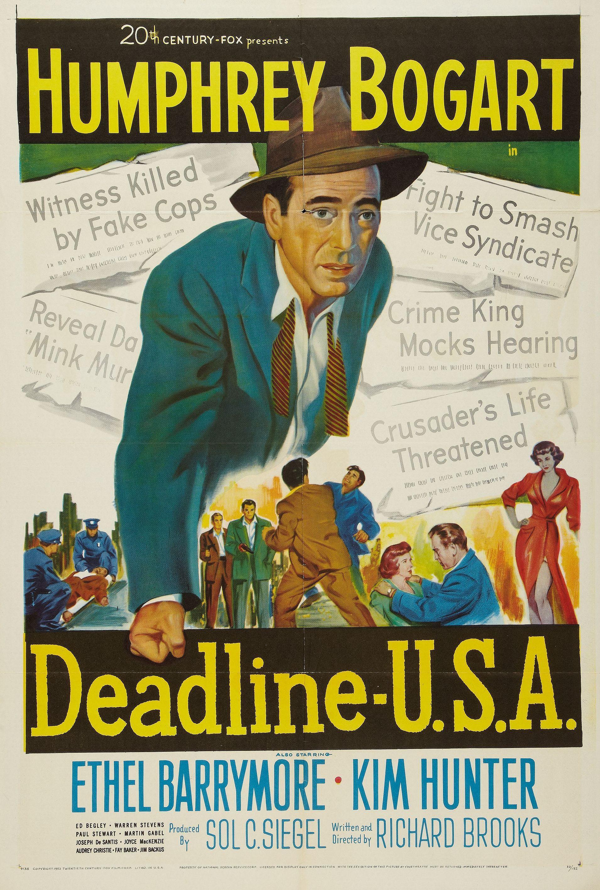 Постер фильма Криминальная полоса в прессе США | Deadline - U.S.A.
