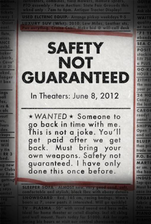 Постер фильма Безопасность не гарантируется | Safety Not Guaranteed
