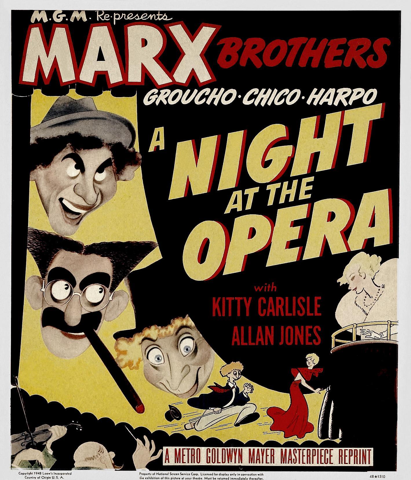 Постер фильма Ночь в опере | Night at the Opera