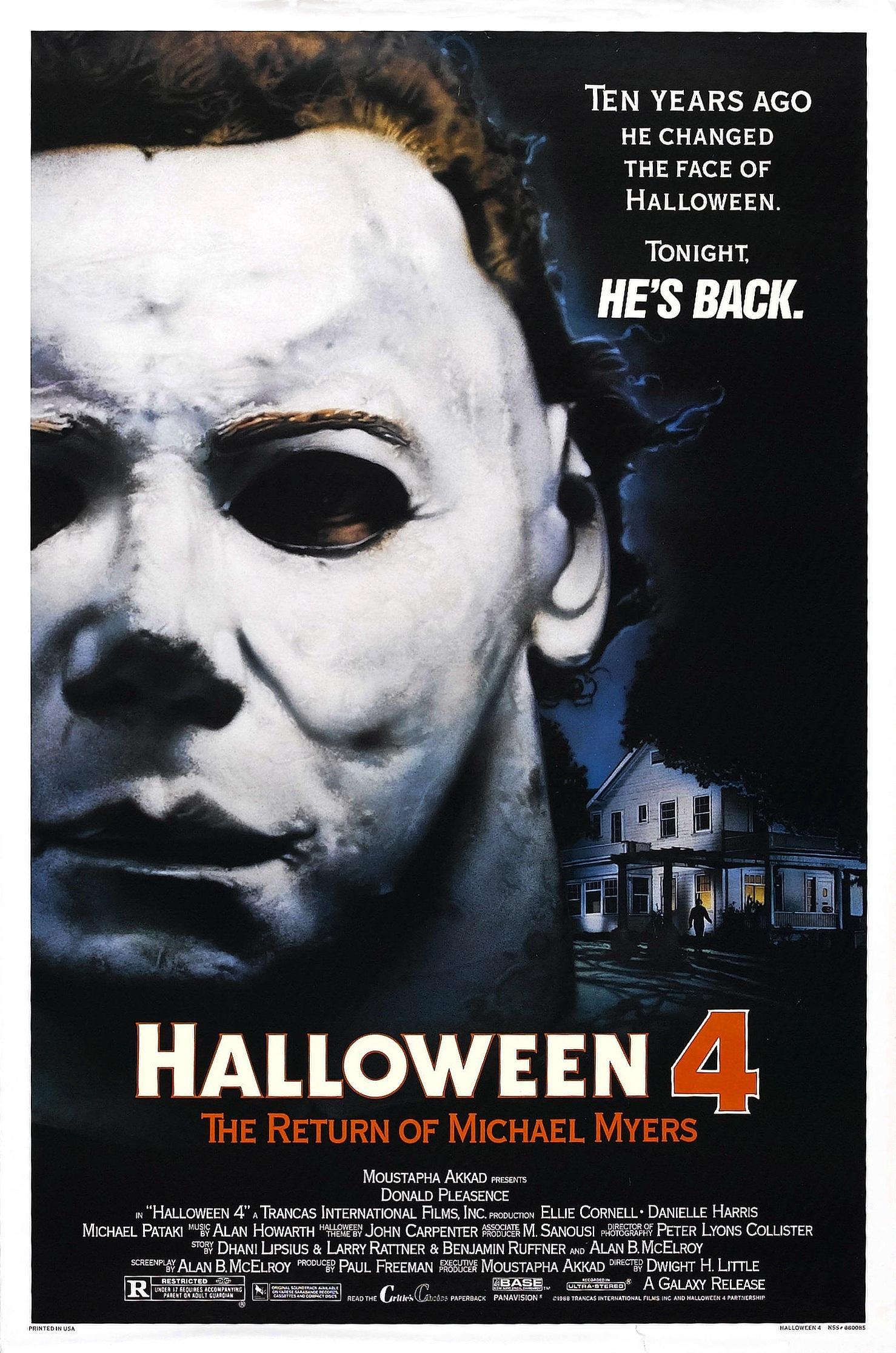 Постер фильма Хэллоуин 4: Возвращение Майкла Майерса | Halloween 4: The Return of Michael Myers