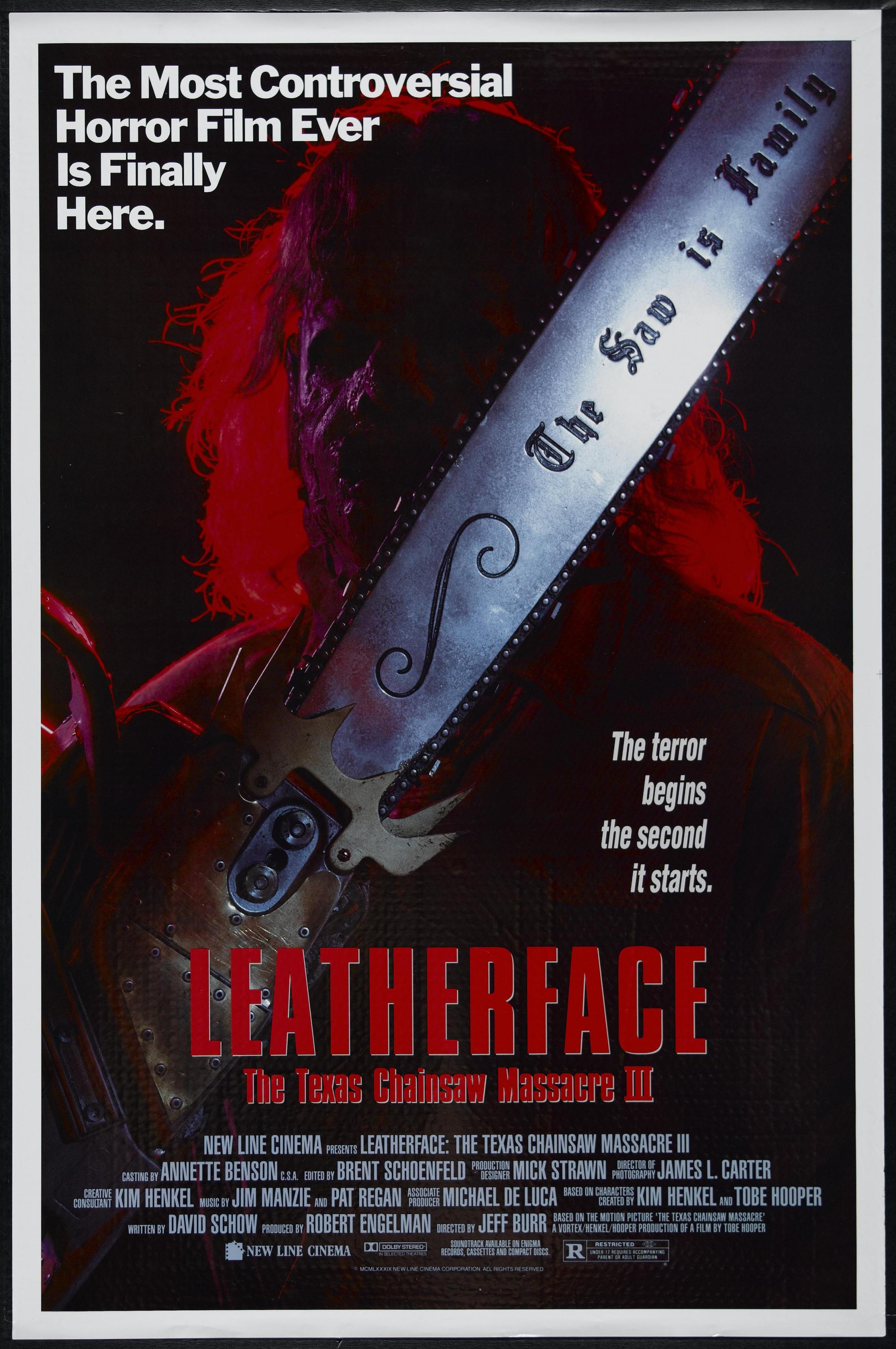 Постер фильма Техасская резня бензопилой 3 | Leatherface: Texas Chainsaw Massacre III