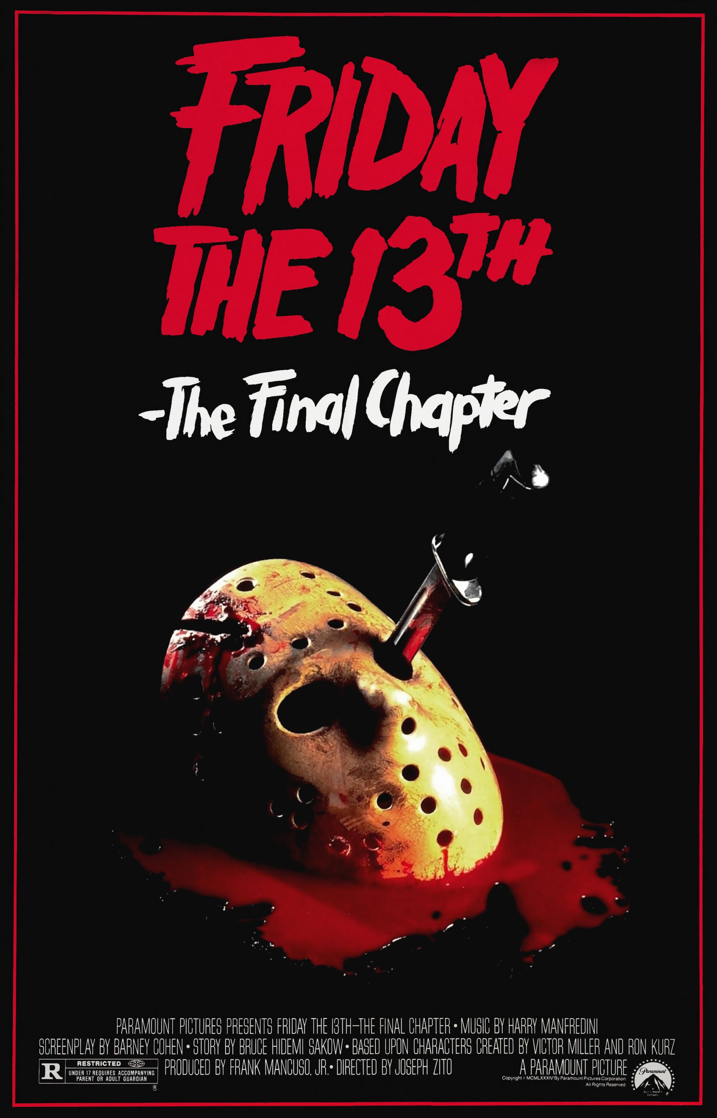 Постер фильма Пятница 13 - Часть 4: Последняя глава | Friday the 13th: The Final Chapter