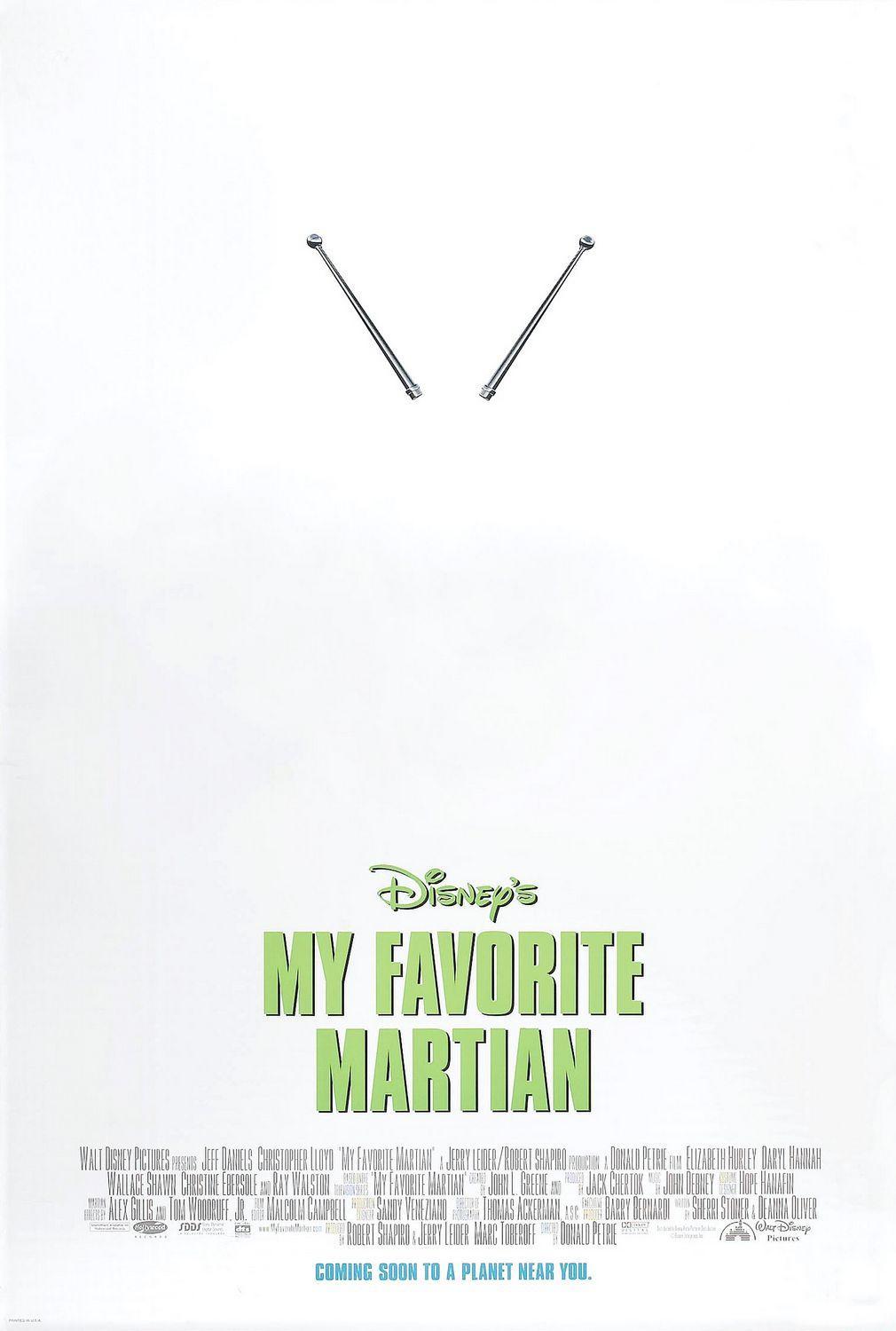 Постер фильма Мой любимый марсианин | My Favorite Martian