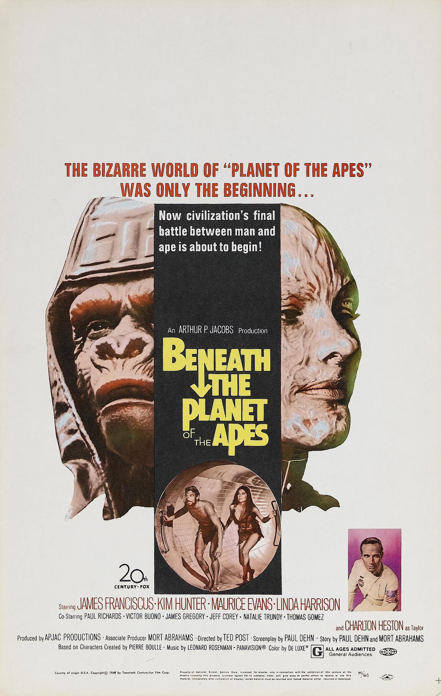 Постер фильма Под планетой обезьян | Beneath the Planet of the Apes