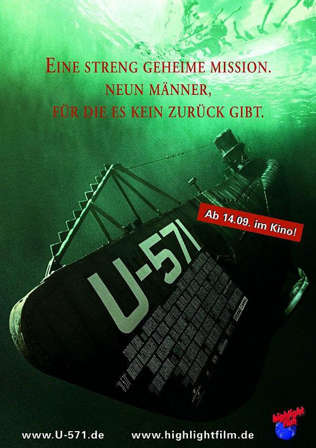 Постер фильма Ю-571 | U-571