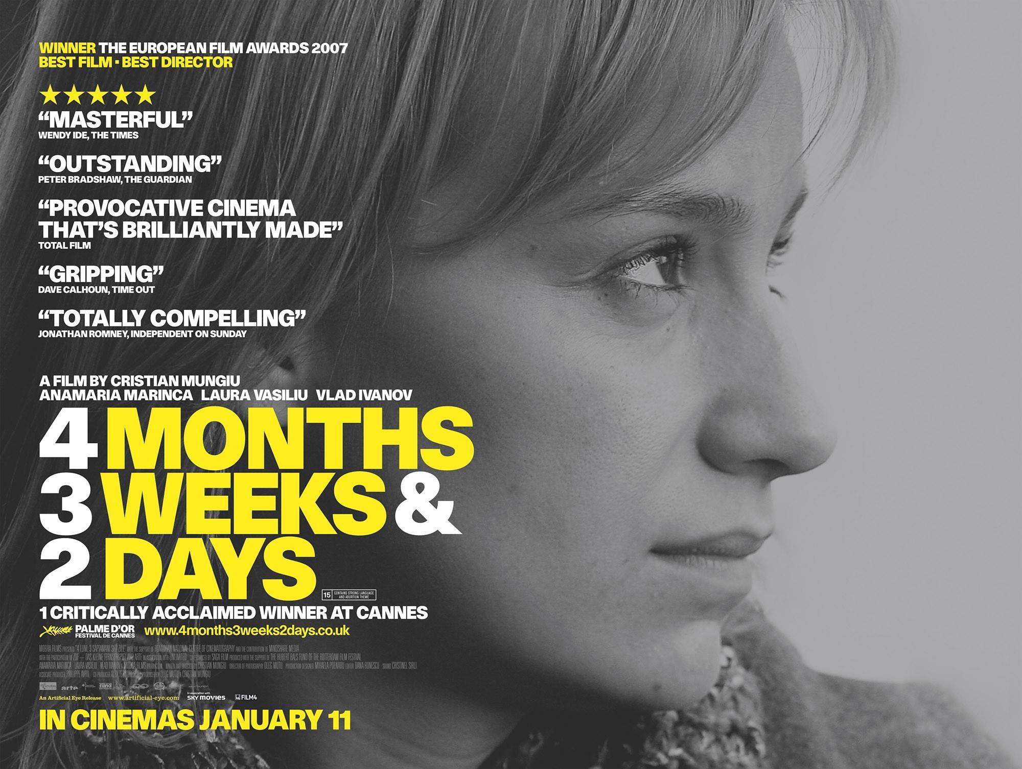 Постер фильма 4 месяца, 3 недели и 2 дня | 4 luni, 3 saptamâni si 2 zile