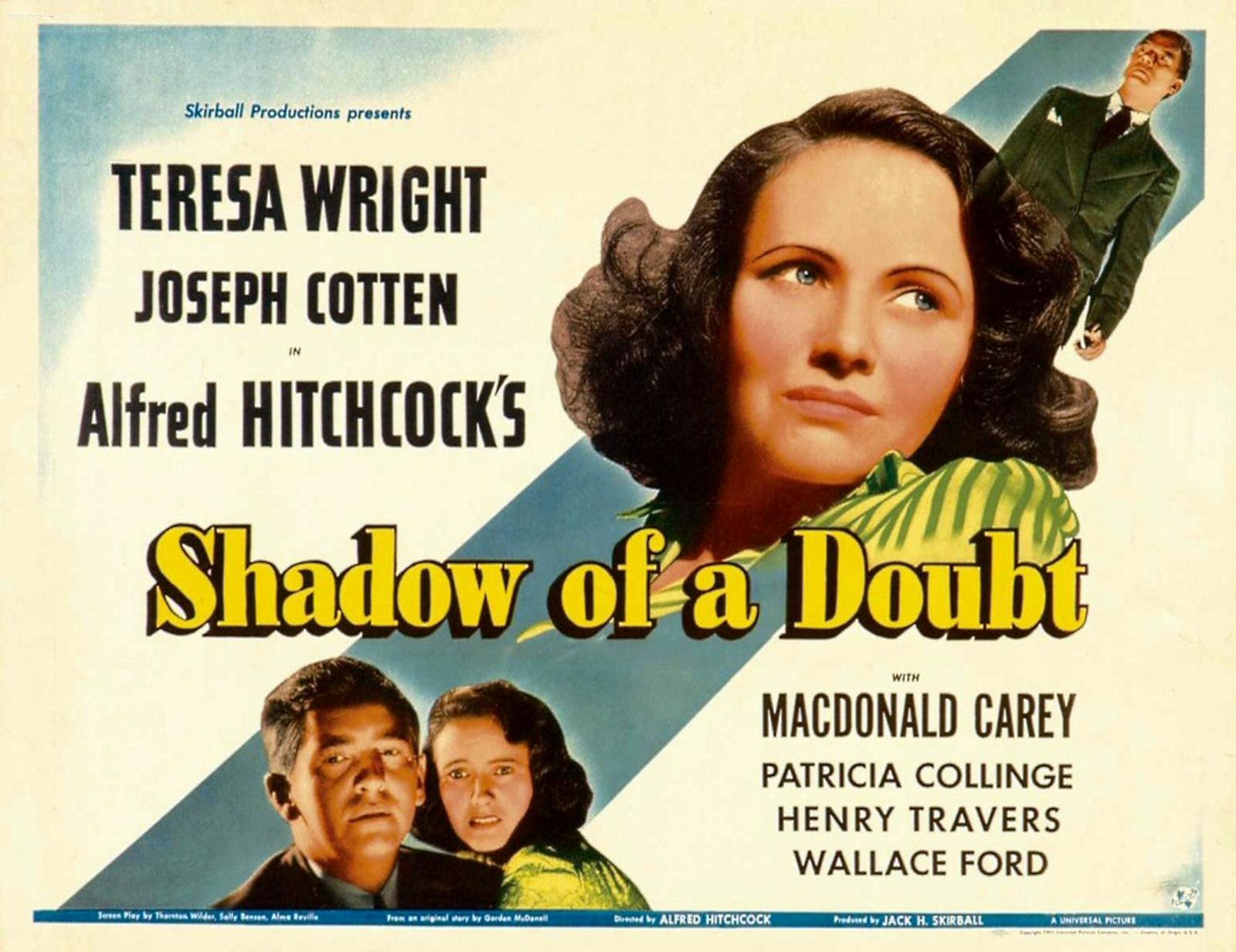Постер фильма Тень сомнения | Shadow of a Doubt