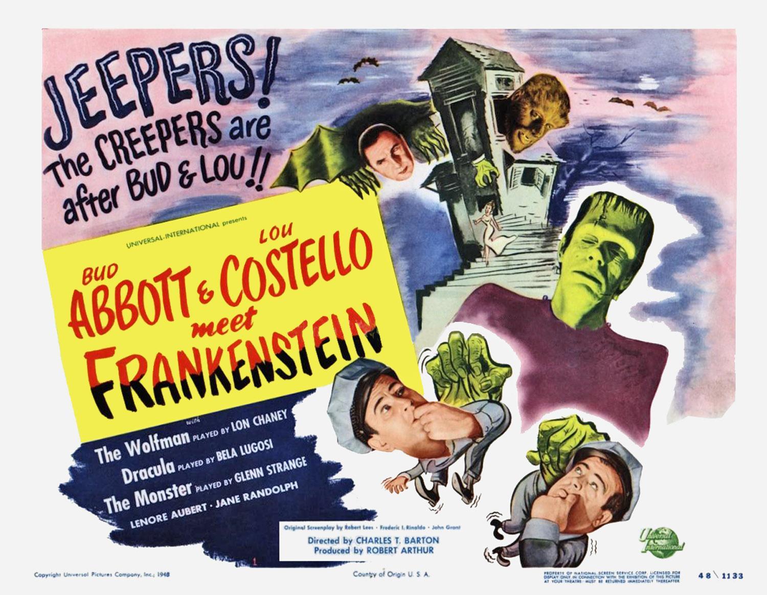 Постер фильма Эбботт и Костелло встречают Франкенштейна | Bud Abbott Lou Costello Meet Frankenstein