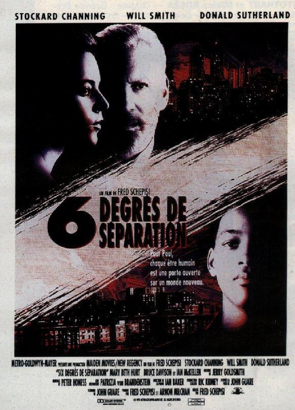 Постер фильма Шесть степеней отчуждения | Six Degrees of Separation