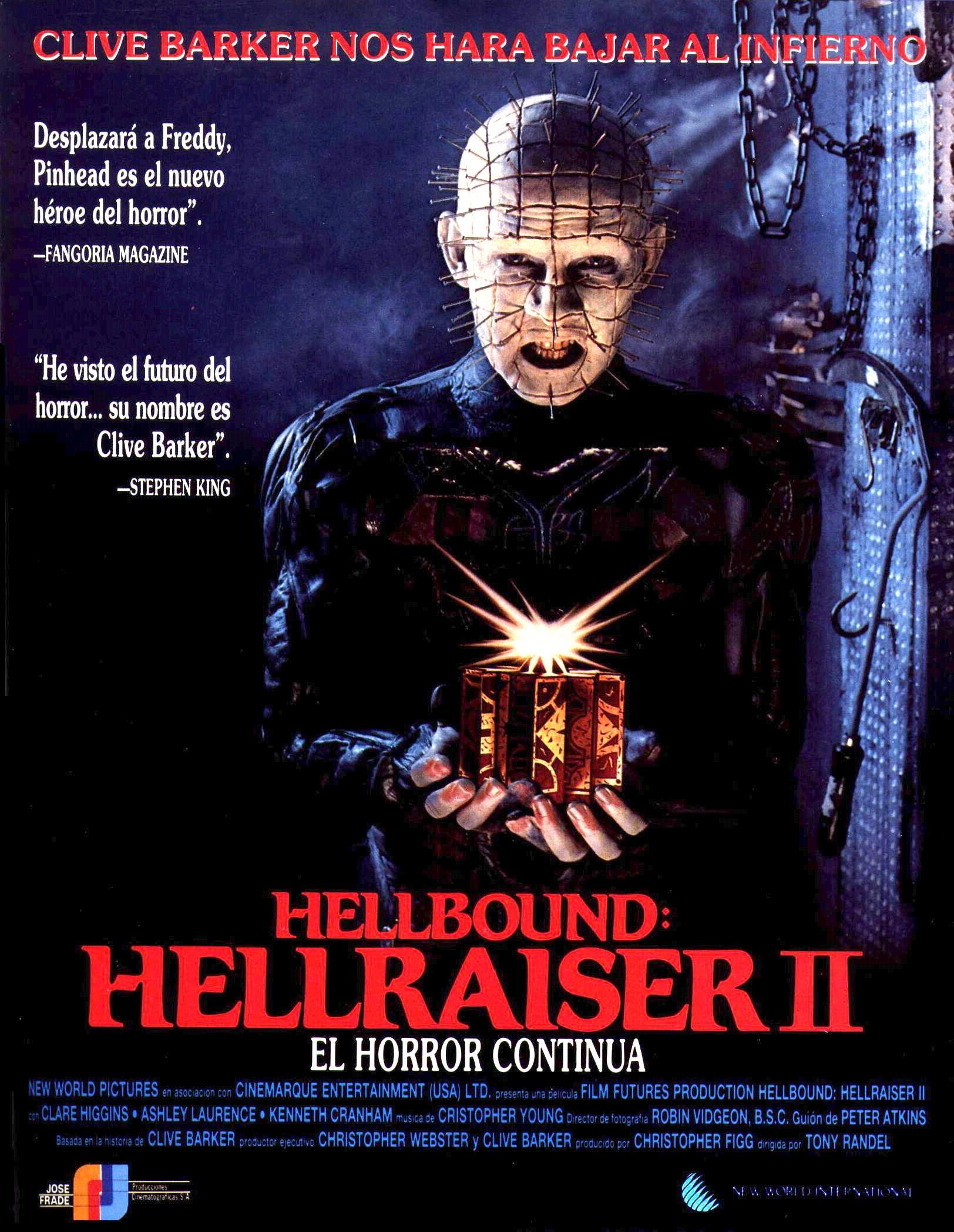 Постер фильма Восставший из ада 2 | Hellbound: Hellraiser II
