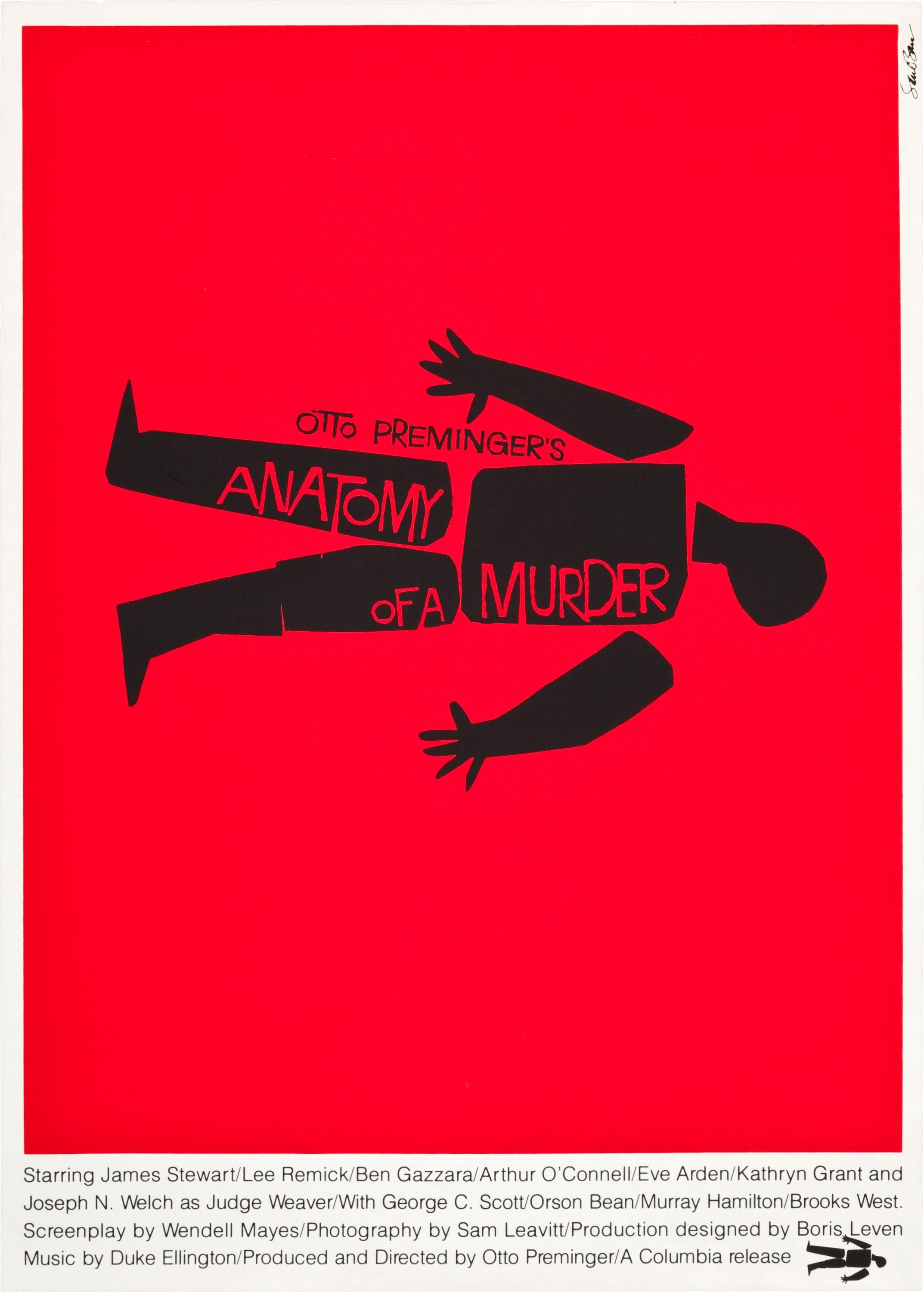 Постер фильма Анатомия убийства | Anatomy of a Murder