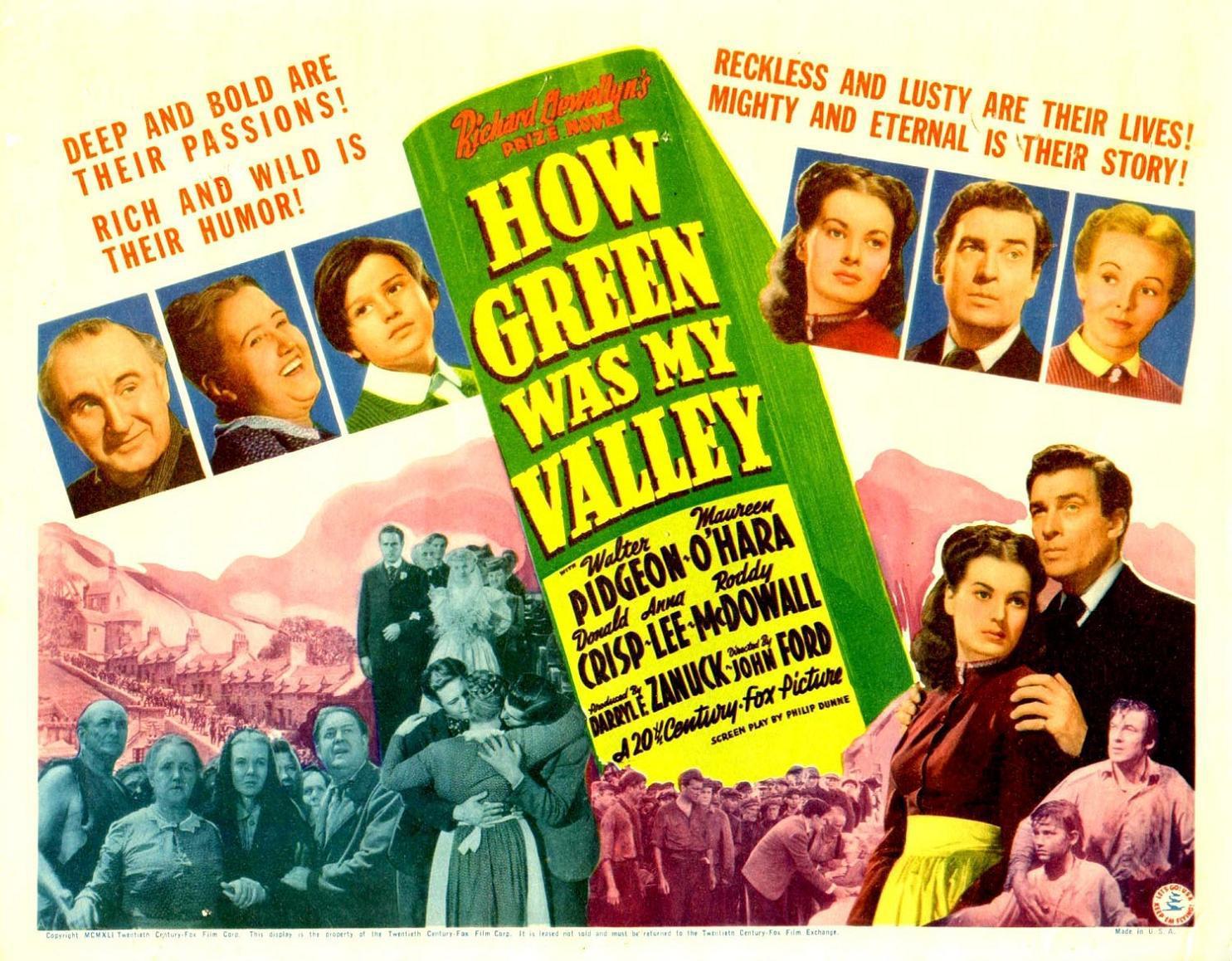 Постер фильма Как зелена была моя долина | How Green Was My Valley