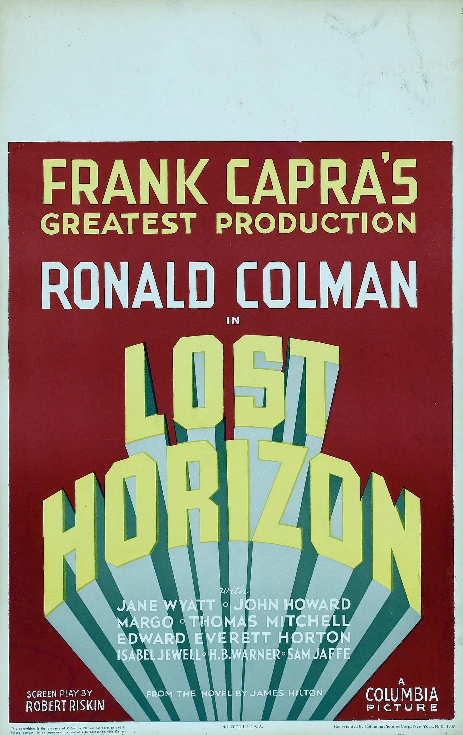 Постер фильма Потерянный горизонт | Lost Horizon