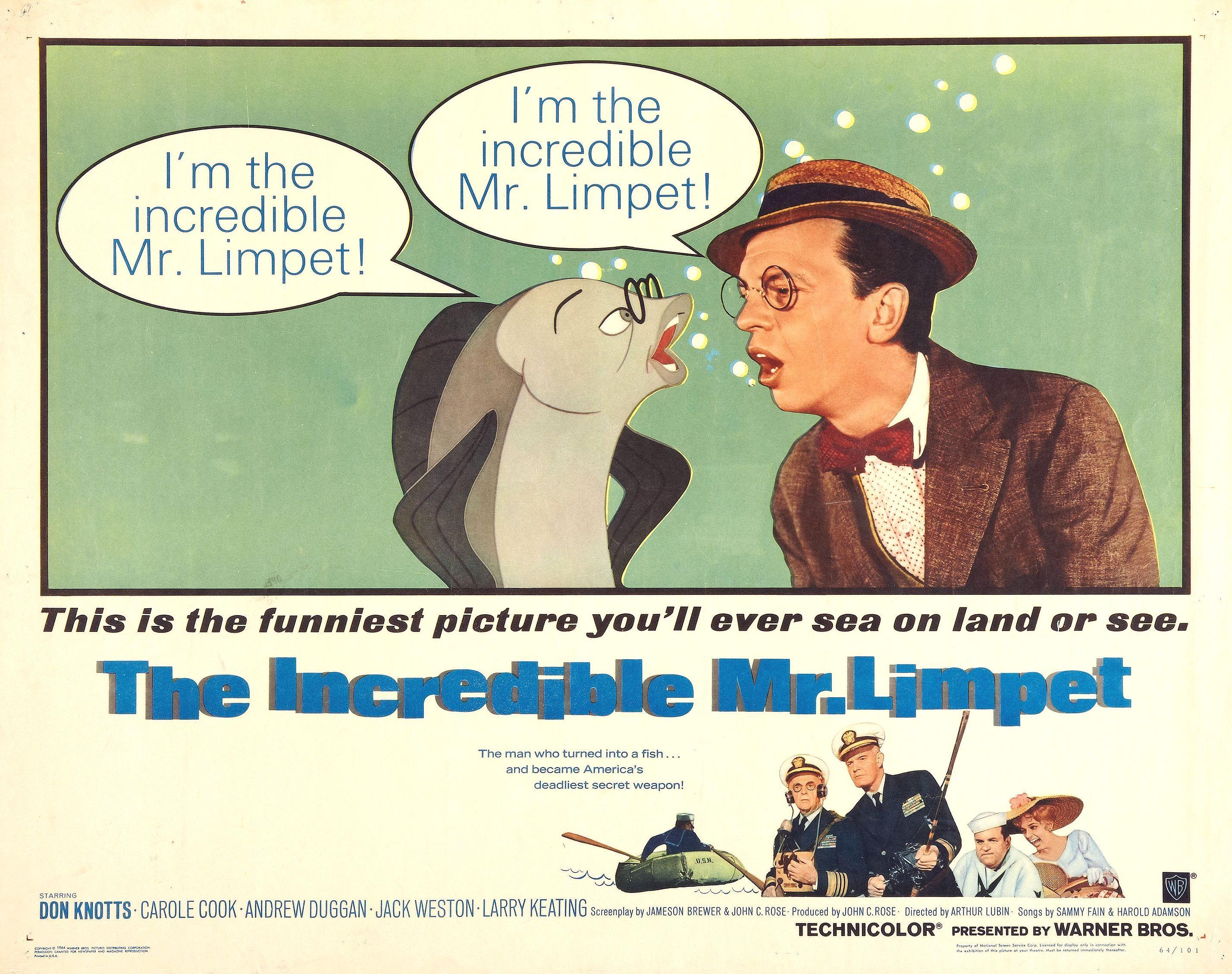 Постер фильма Невероятный мистер Лимпет | Incredible Mr. Limpet