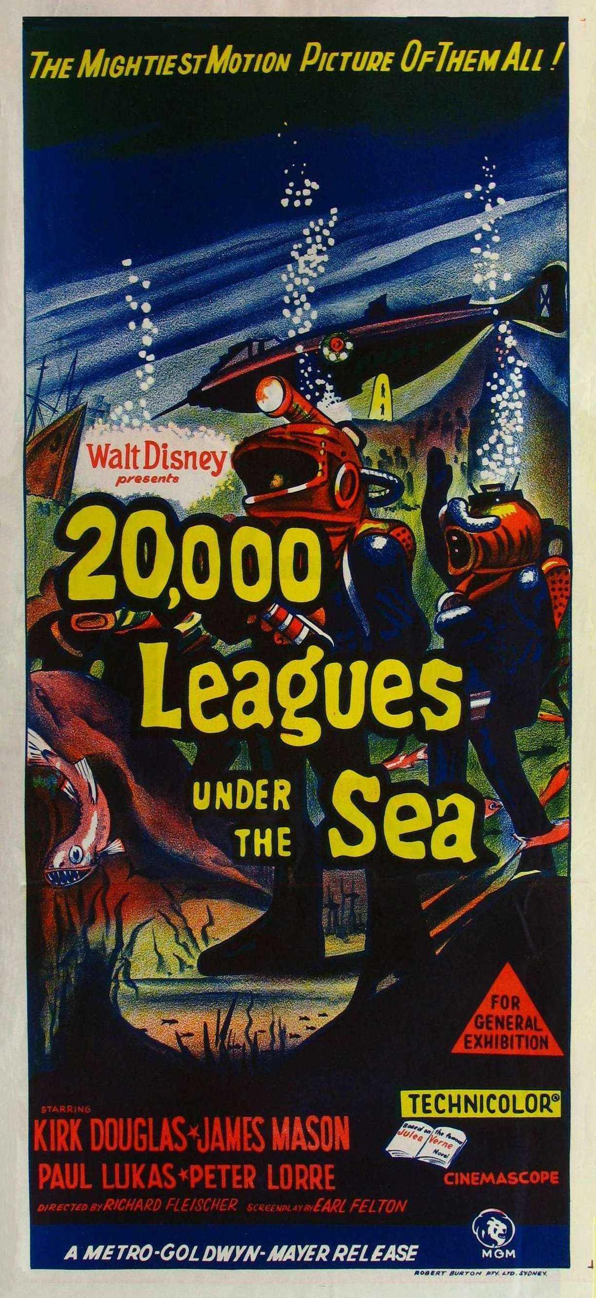 Постер фильма 20000 лье под водой | 20000 Leagues Under the Sea