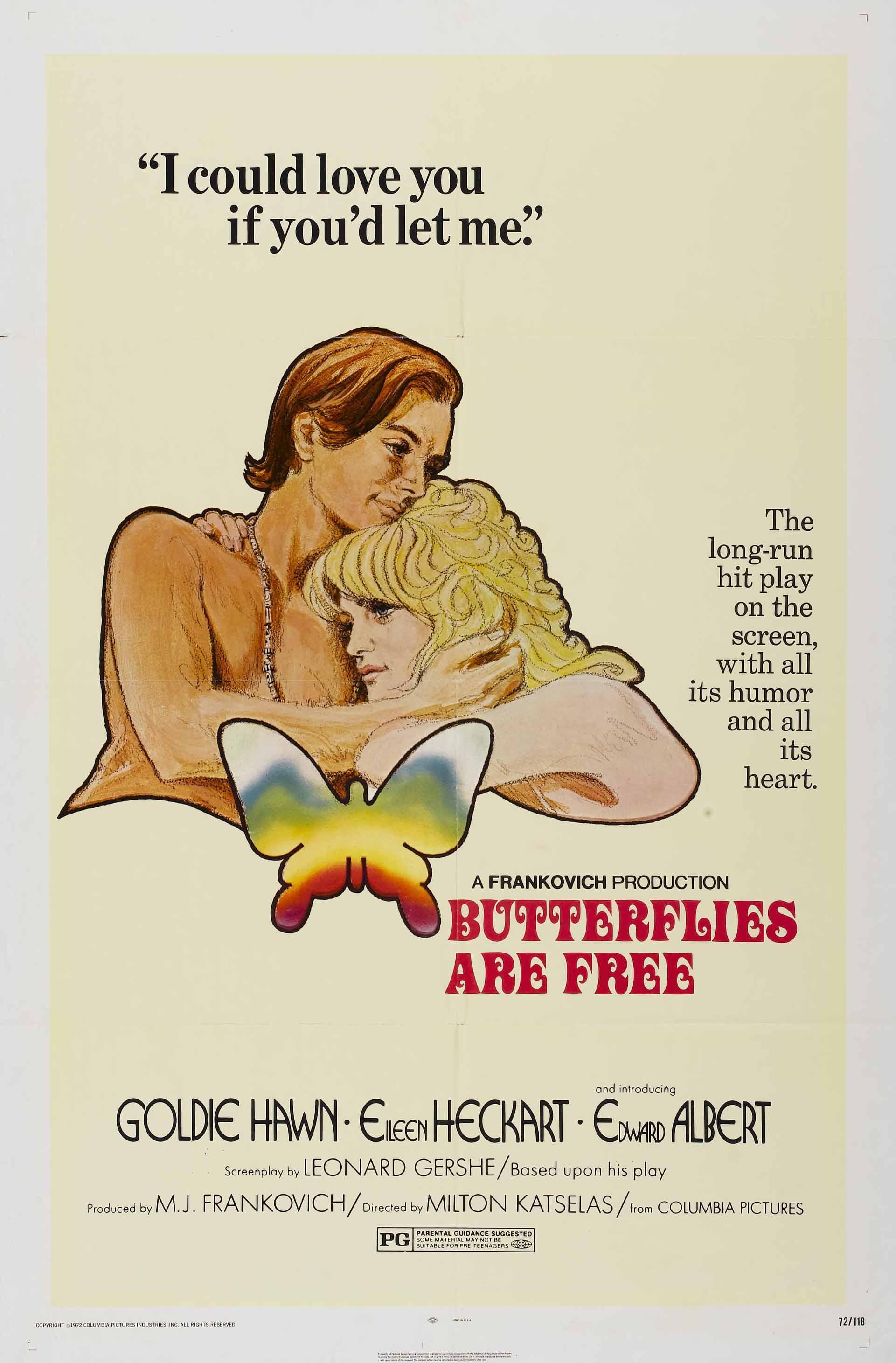Постер фильма Бабочки свободны | Butterflies Are Free