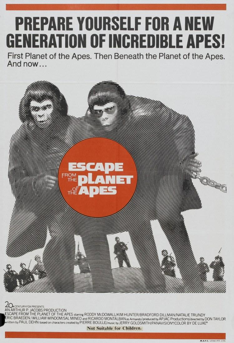 Постер фильма Бегство с планеты обезьян | Escape from the Planet of the Apes