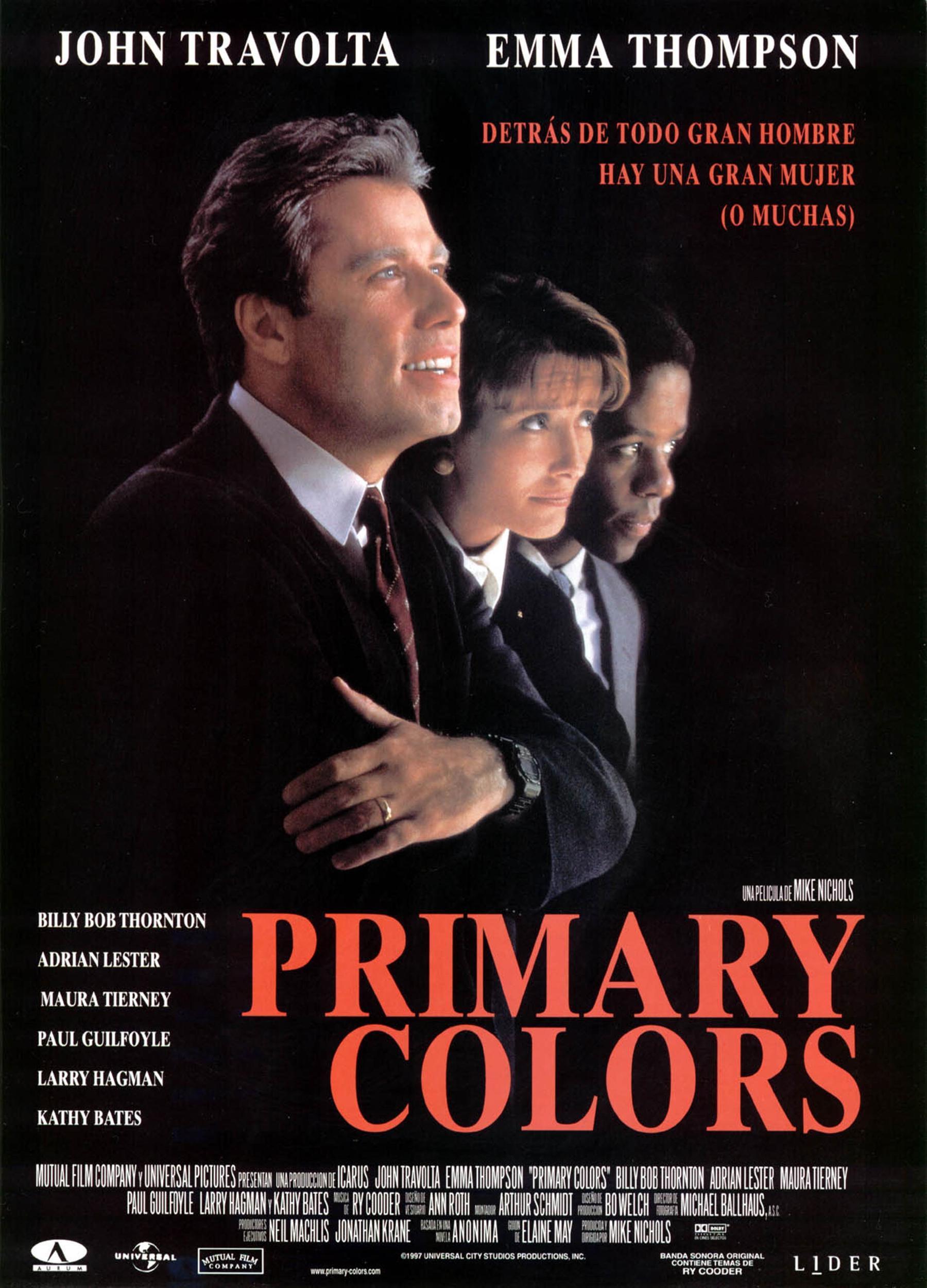 Постер фильма Основные цвета | Primary Colors