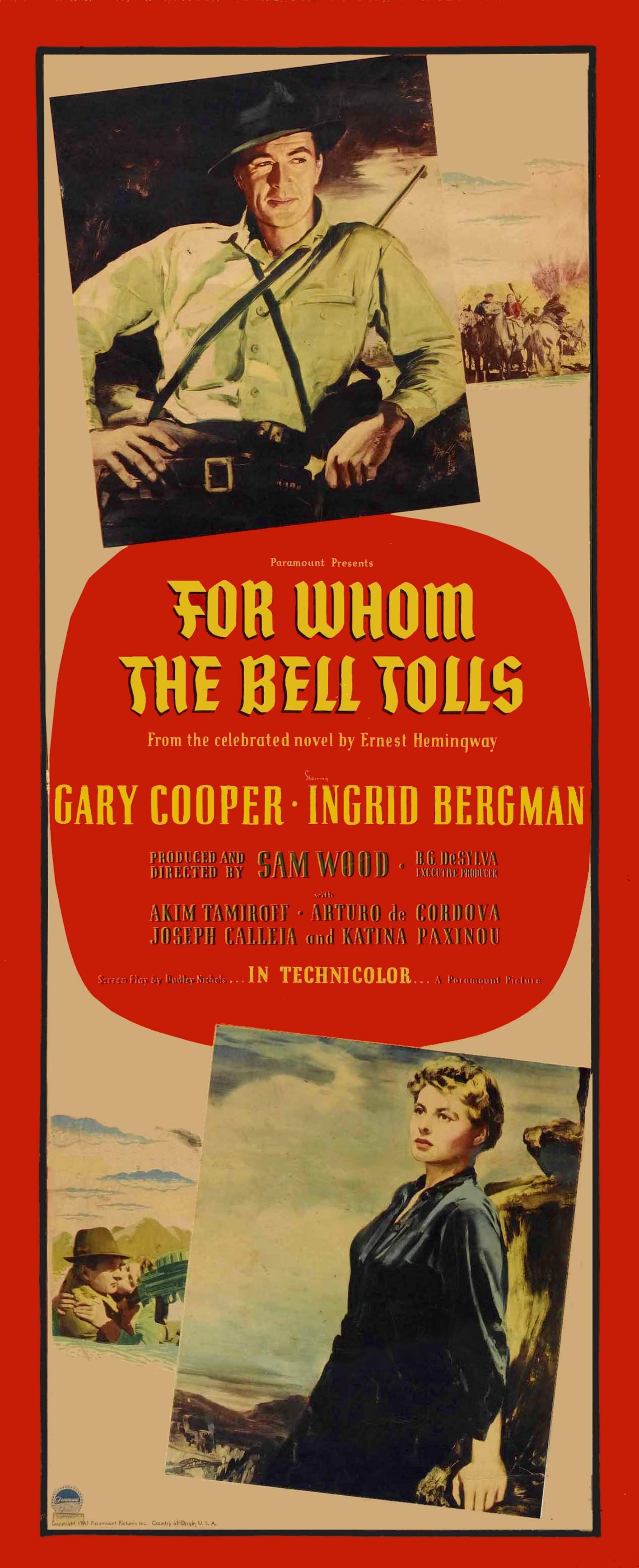 Постер фильма По ком звонит колокол | For Whom the Bell Tolls