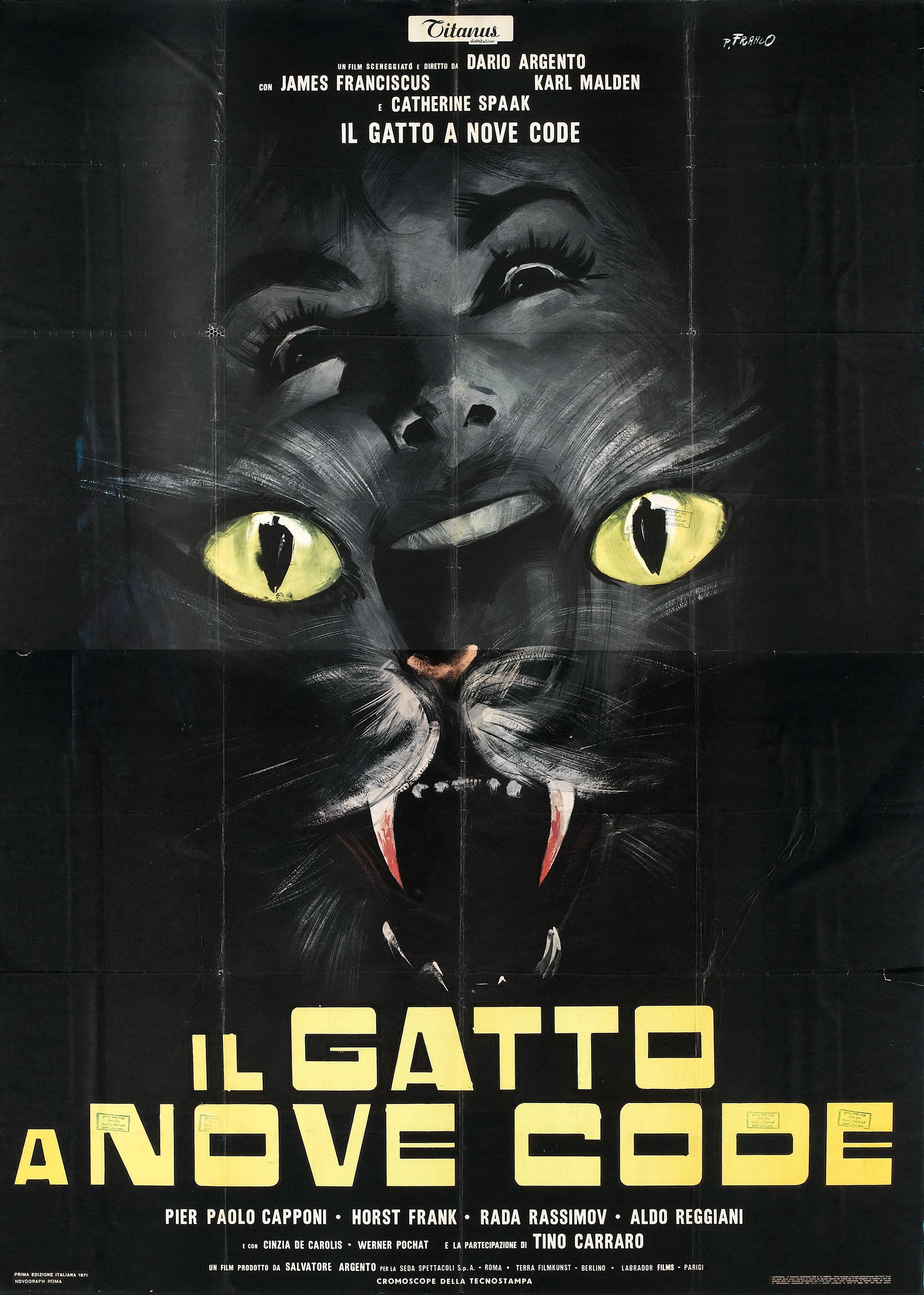 Постер фильма Кошка о девяти хвостах | Gatto a nove code, Il