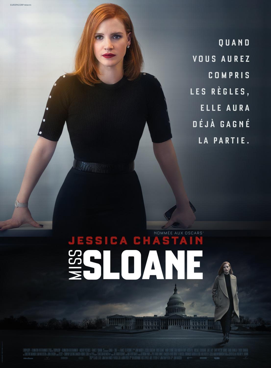 Постер фильма Опасная игра Слоун | Miss Sloane
