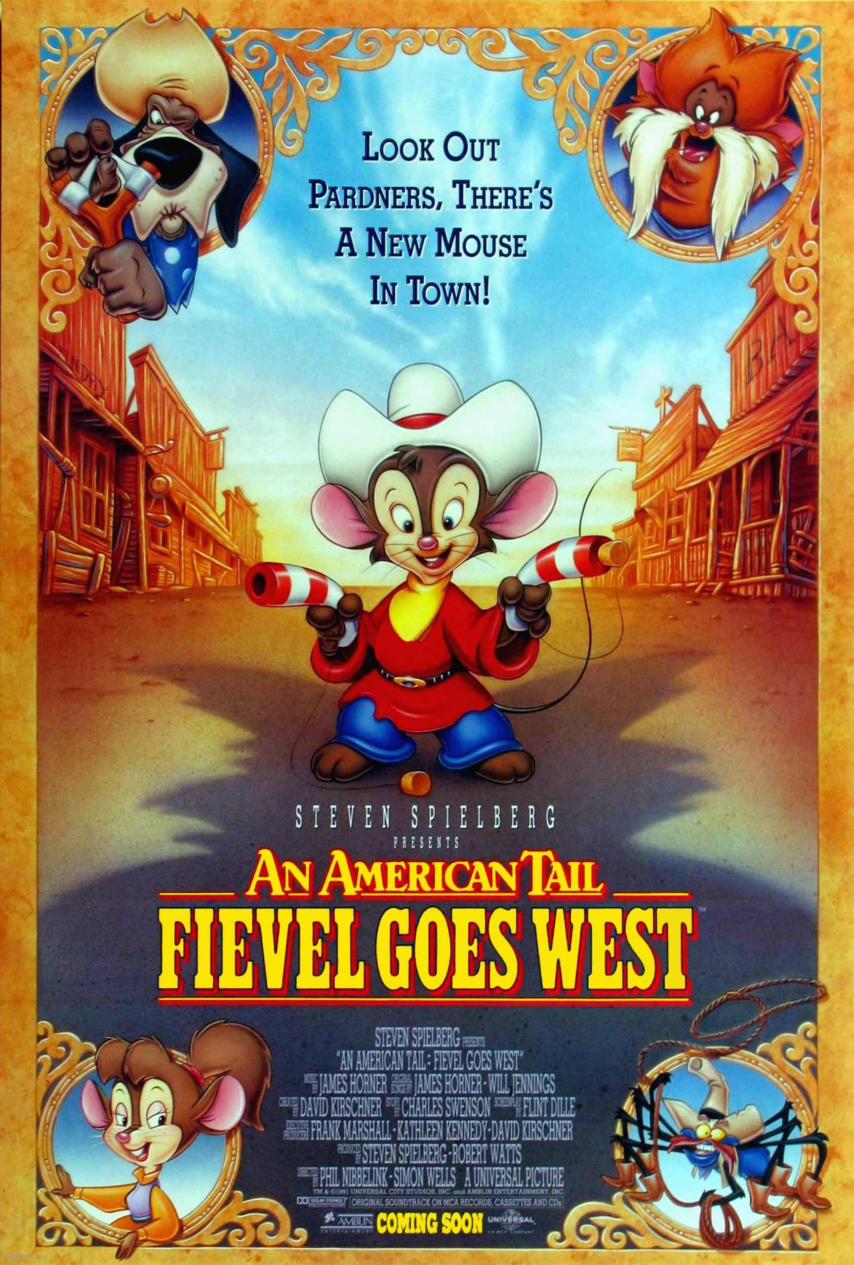 Постер фильма Американская история 2: Фивел едет на Запад | American Tail: Fievel Goes West