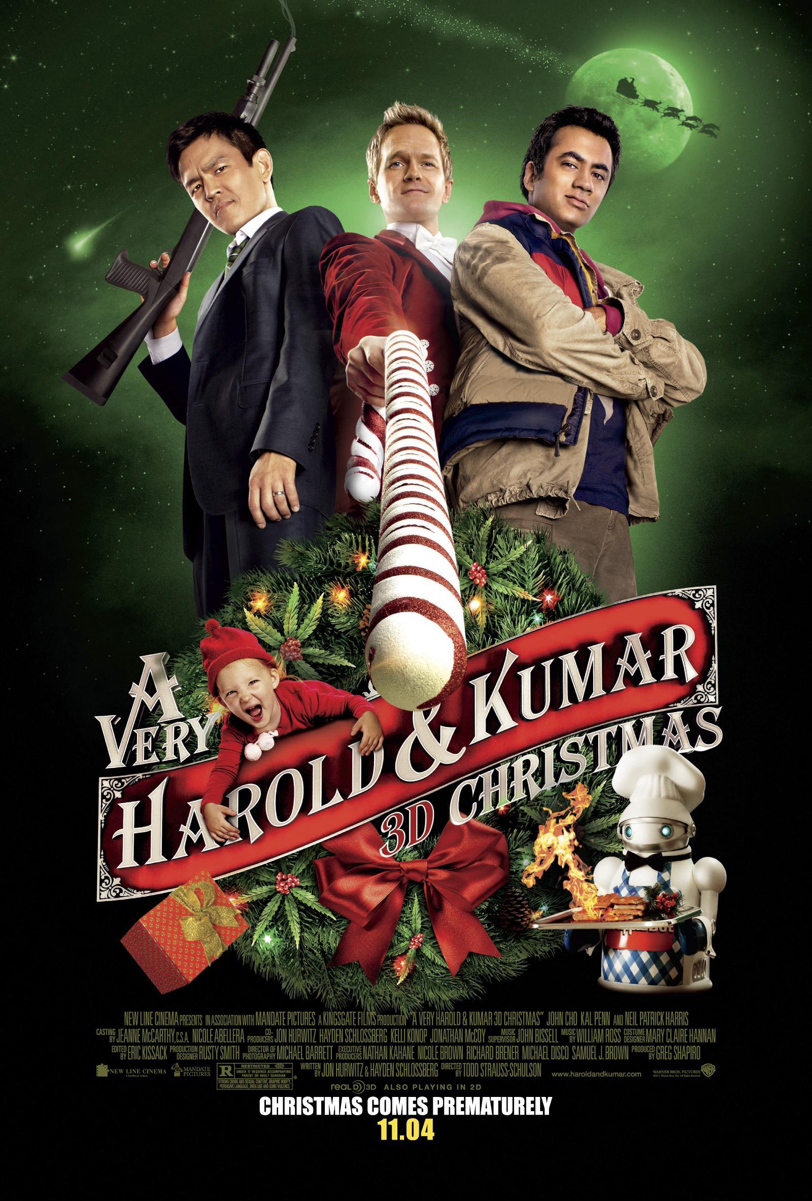 Постер фильма Убойное Рождество Гарольда и Кумара | Very Harold & Kumar 3D Christmas