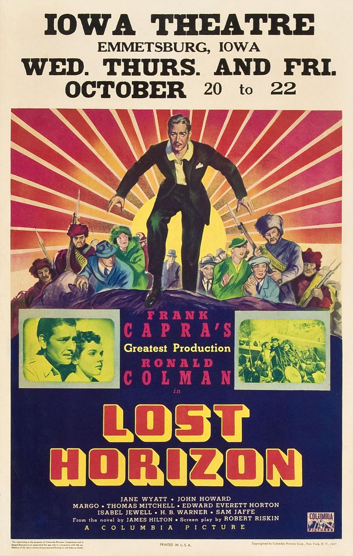 Постер фильма Потерянный горизонт | Lost Horizon