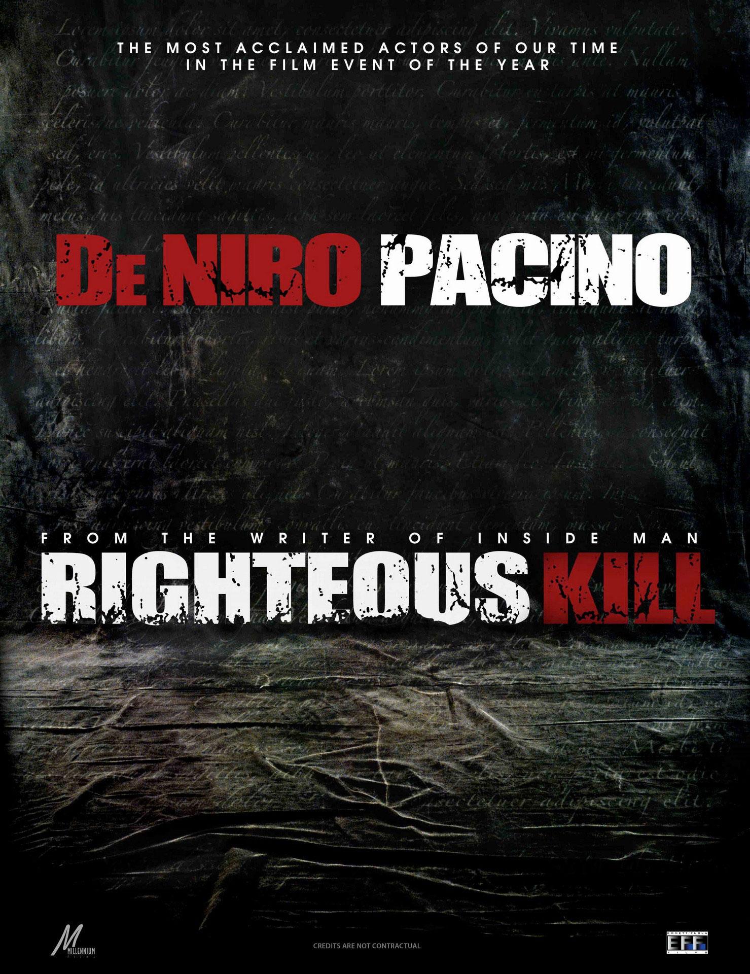 Постер фильма Право на убийство | Righteous Kill