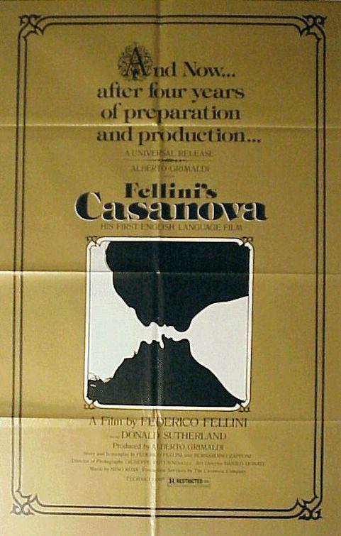 Постер фильма Казанова | Casanova di Federico Fellini