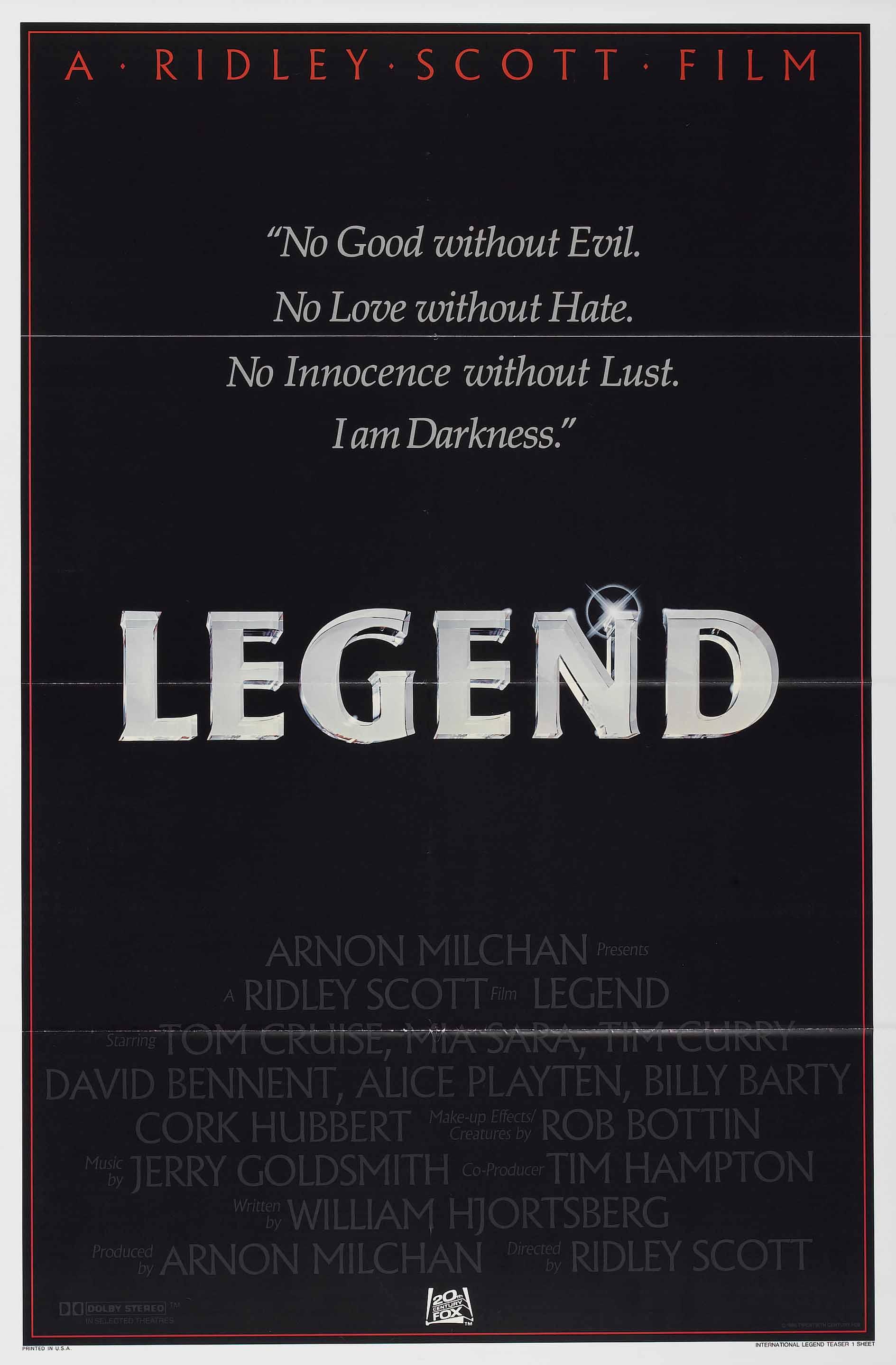 Постер фильма Легенда | Legend