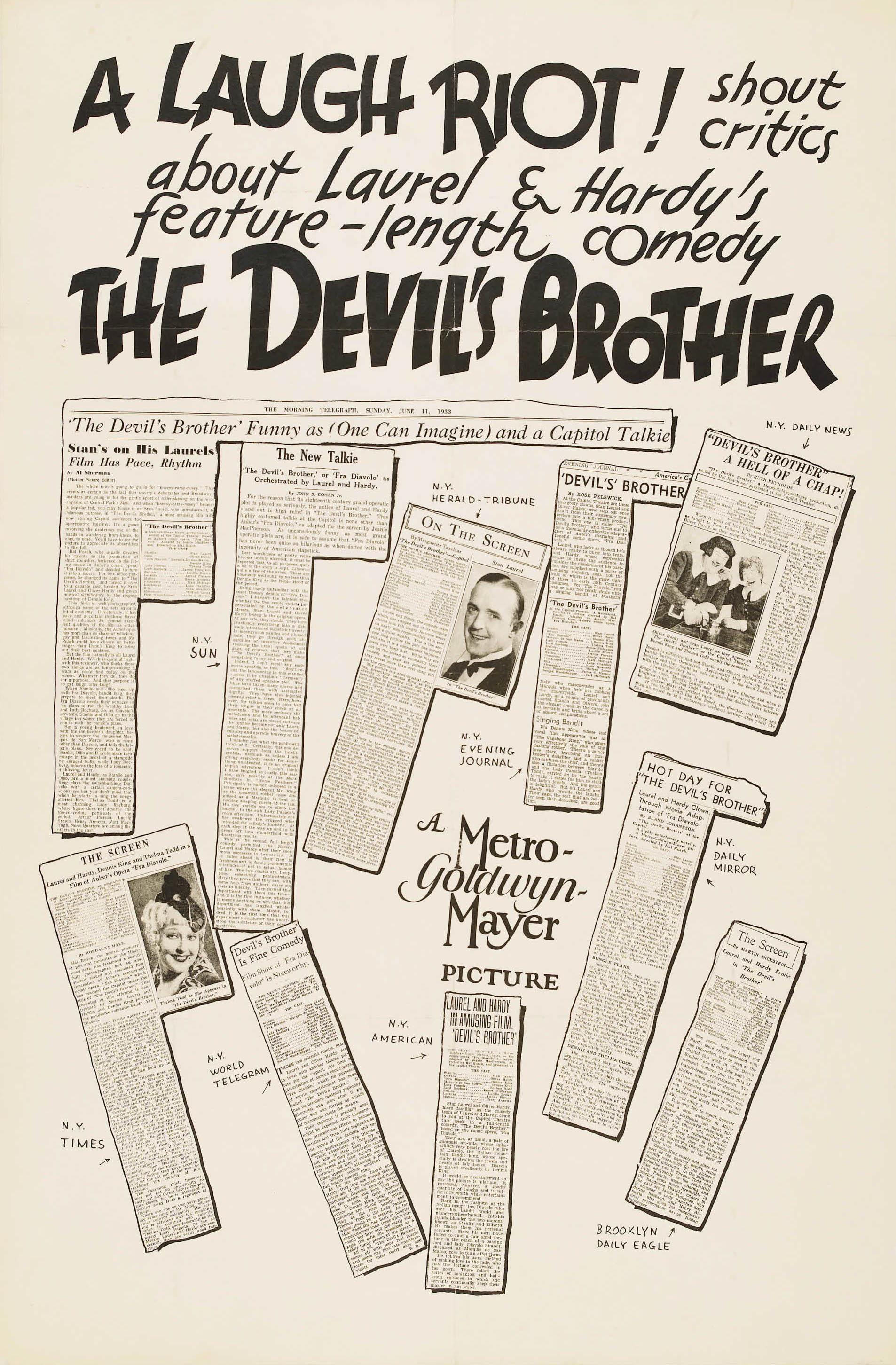 Постер фильма Devil's Brother