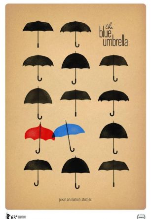 Голубой зонтик