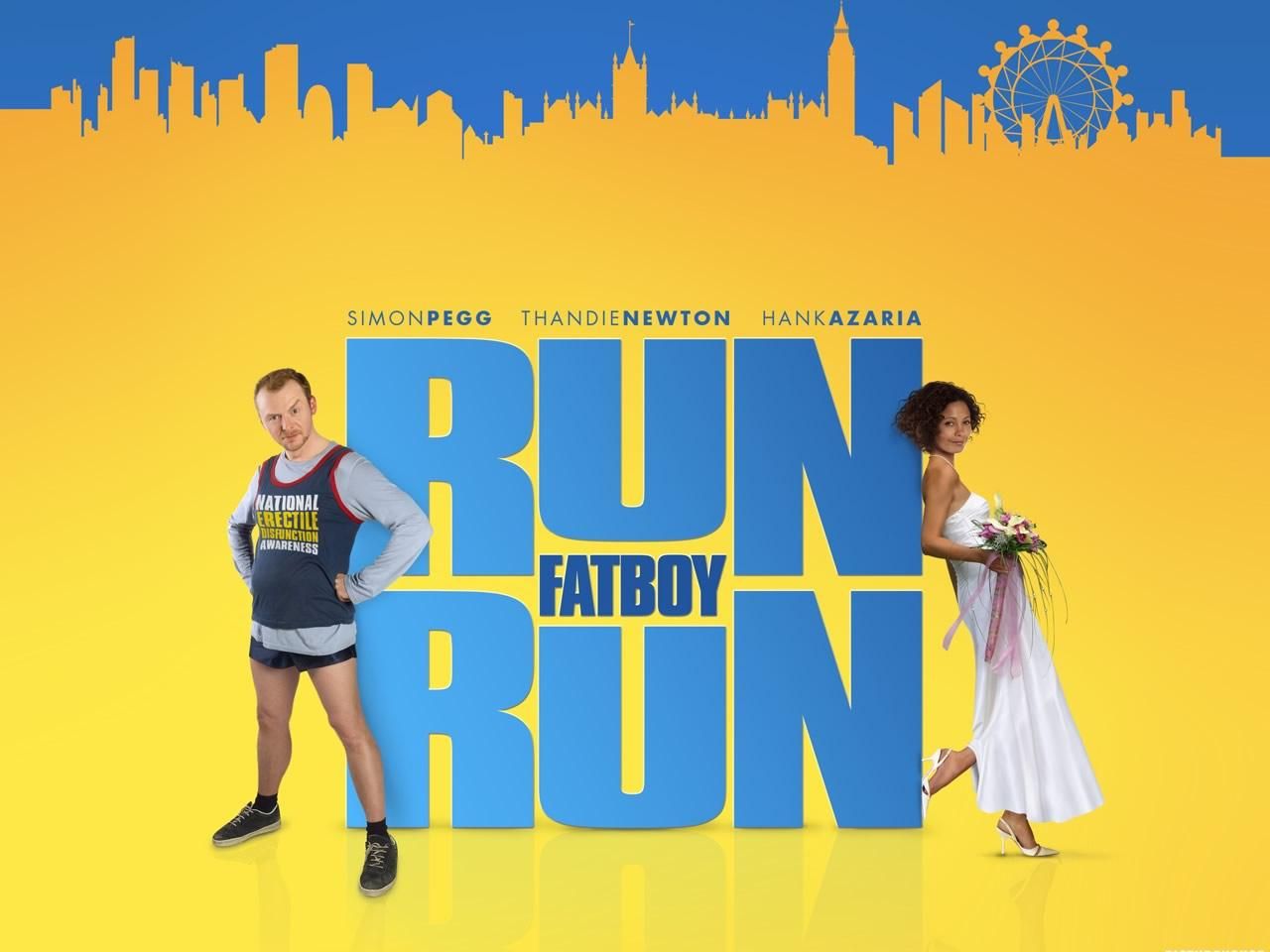 Фильм Беги, толстяк, беги | Run Fatboy Run - лучшие обои для рабочего стола