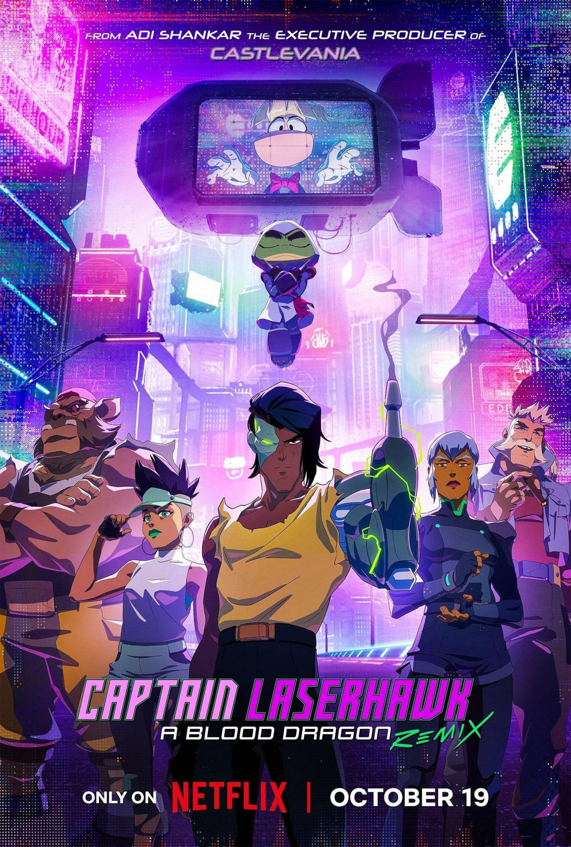 Сериал, 2023 - подробная информация - Captain Laserhawk: A Blood Dragon  Remix